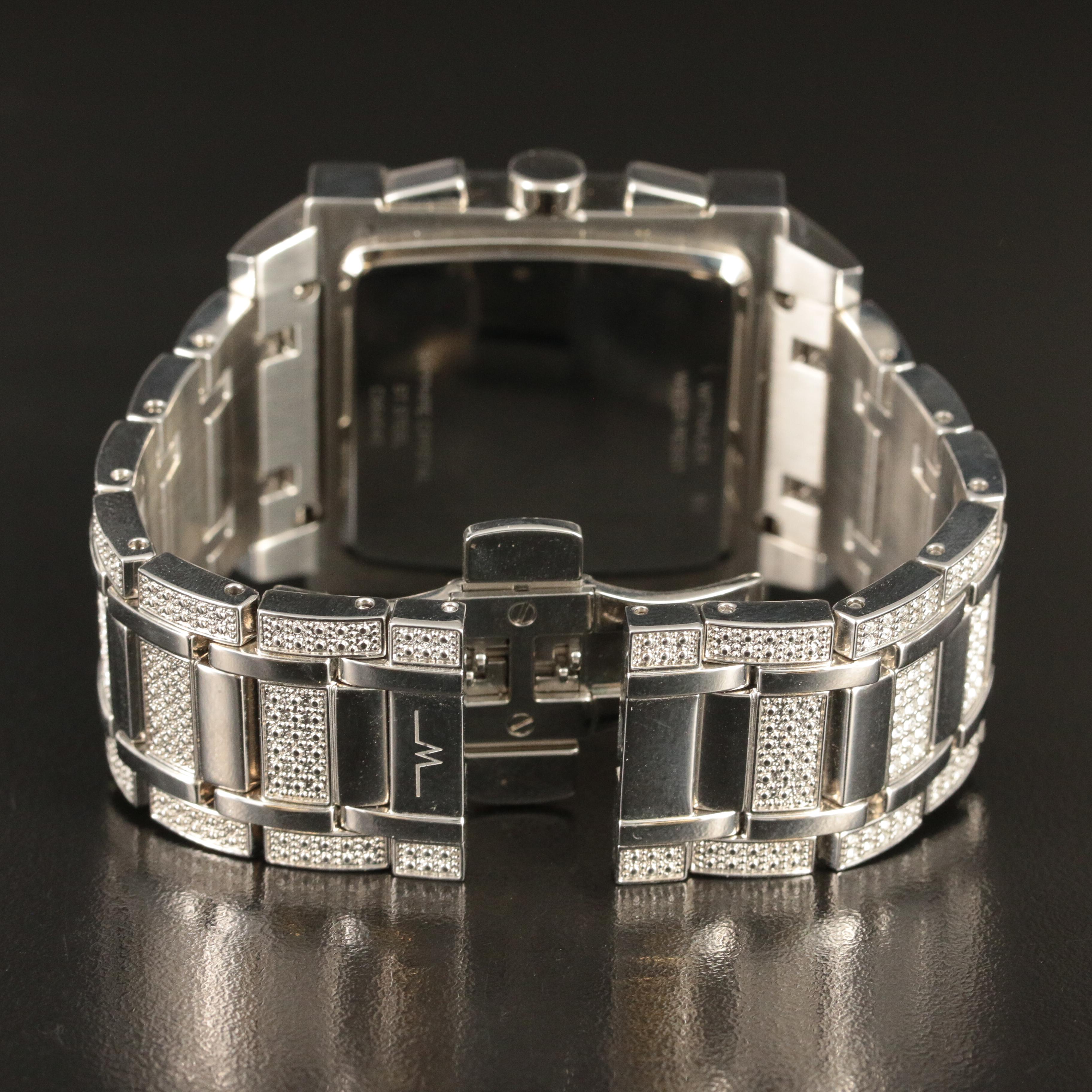 Wittnauer Crystal-Covered Quartz Chronograph Watch