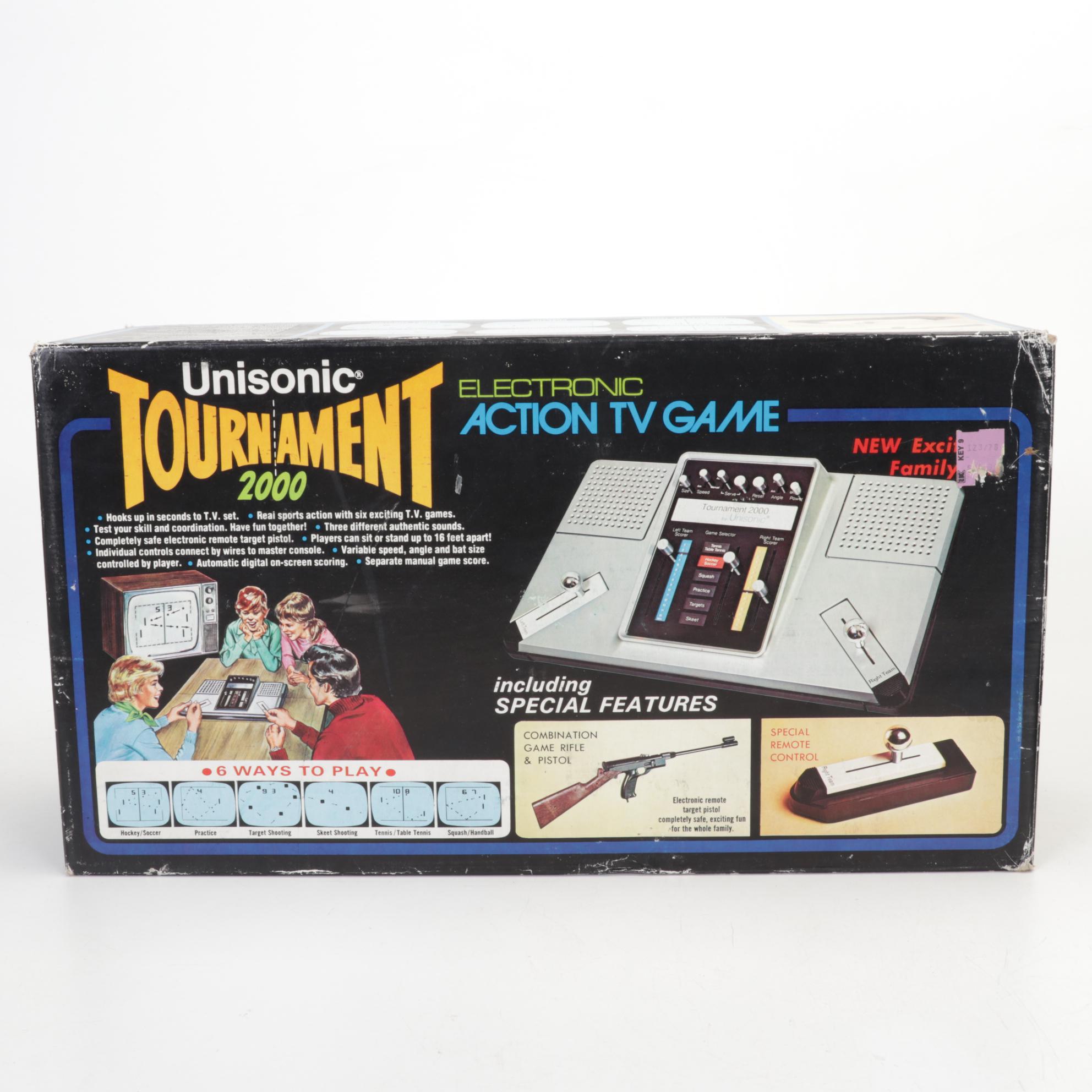 Unisonic Tournament 2000 Early TV Gaming, GE Picturesound Player, Discs and More