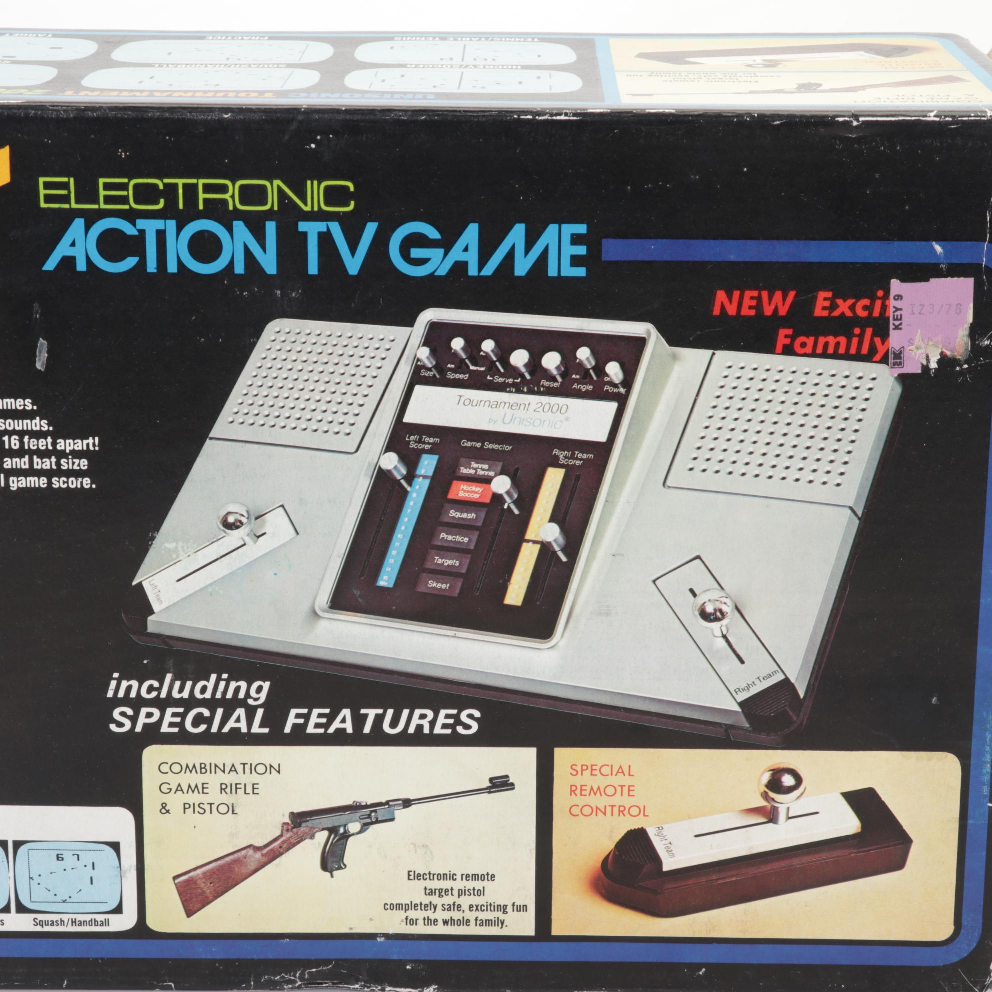 Unisonic Tournament 2000 Early TV Gaming, GE Picturesound Player, Discs and More