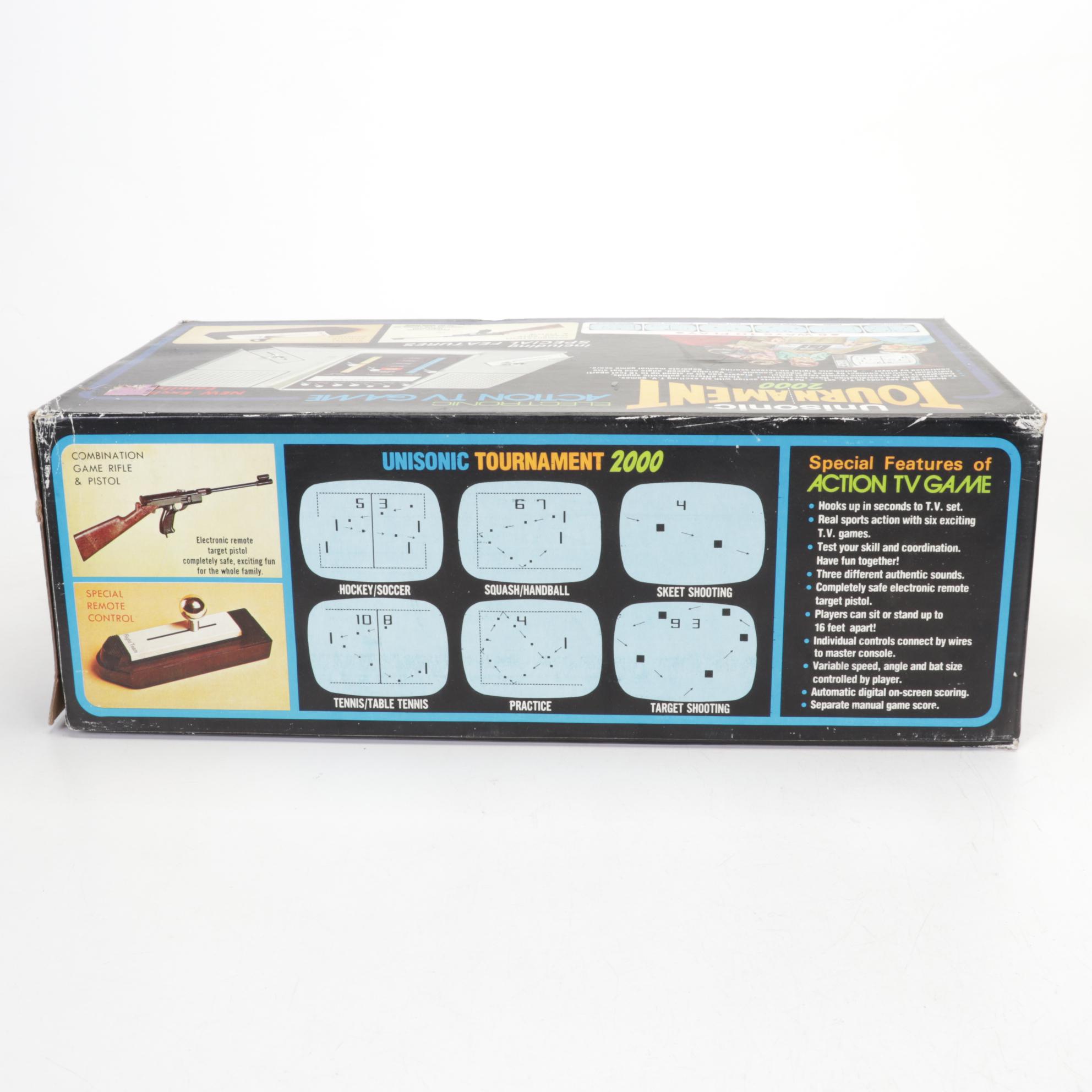 Unisonic Tournament 2000 Early TV Gaming, GE Picturesound Player, Discs and More