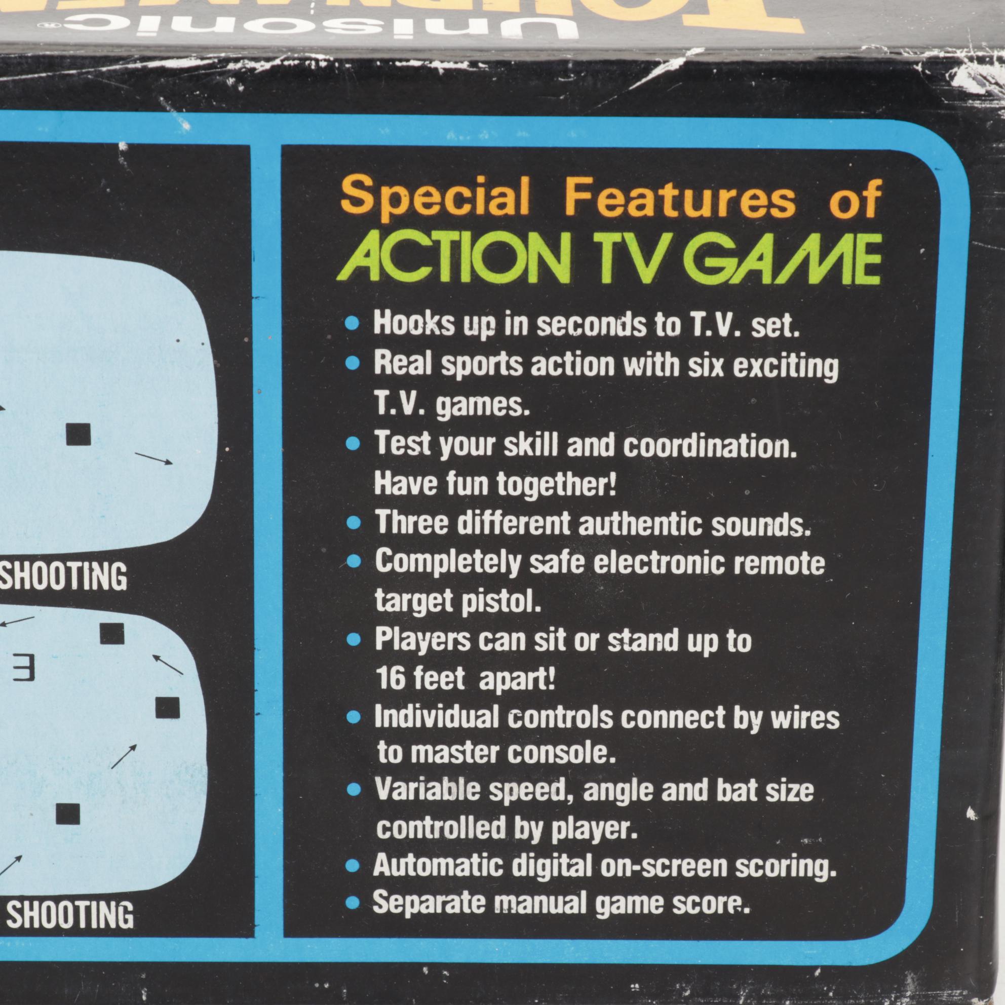 Unisonic Tournament 2000 Early TV Gaming, GE Picturesound Player, Discs and More