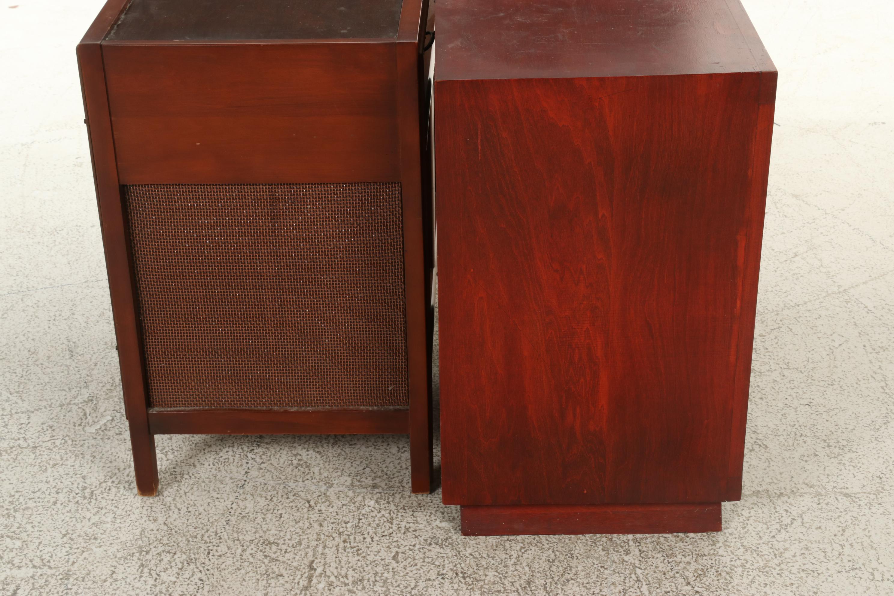 Magnavox Stereophonic Combination Turntable Cabinet With Speaker Cabinet