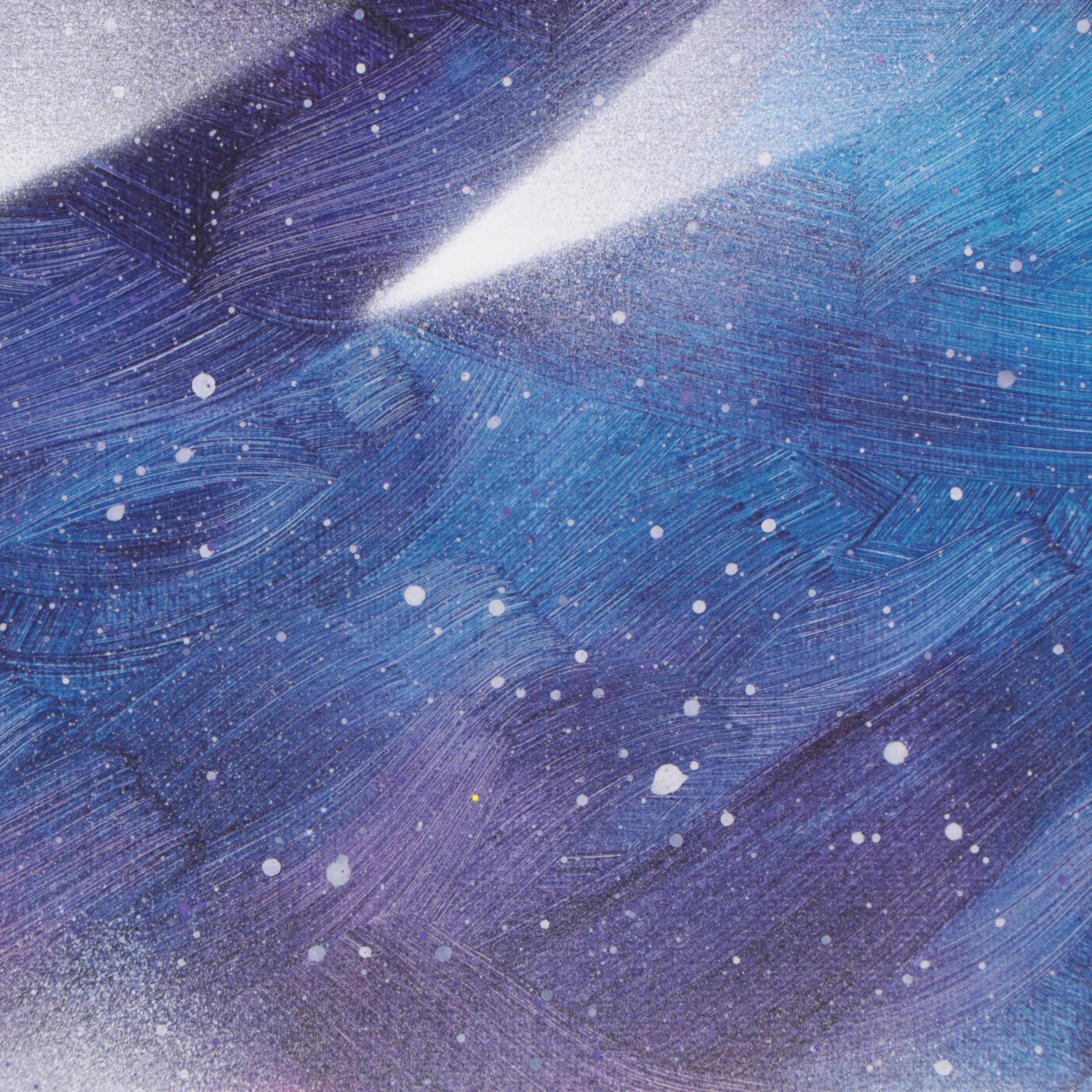 Vasu Bhushan Acrylic Stencil Portrait of Kobe Bryant