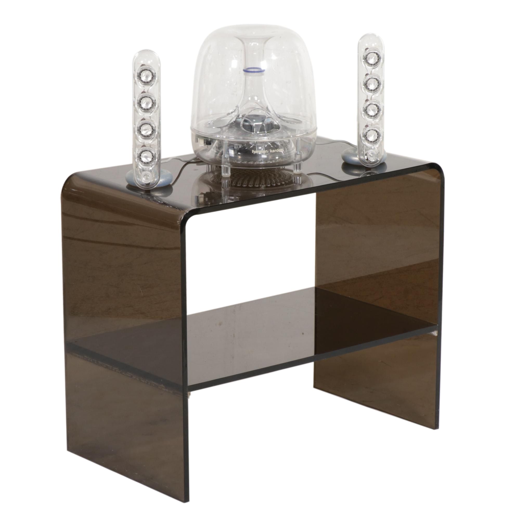 Harman Kardon SoundSticks Speaker System with Smoked Acrylic Side Table