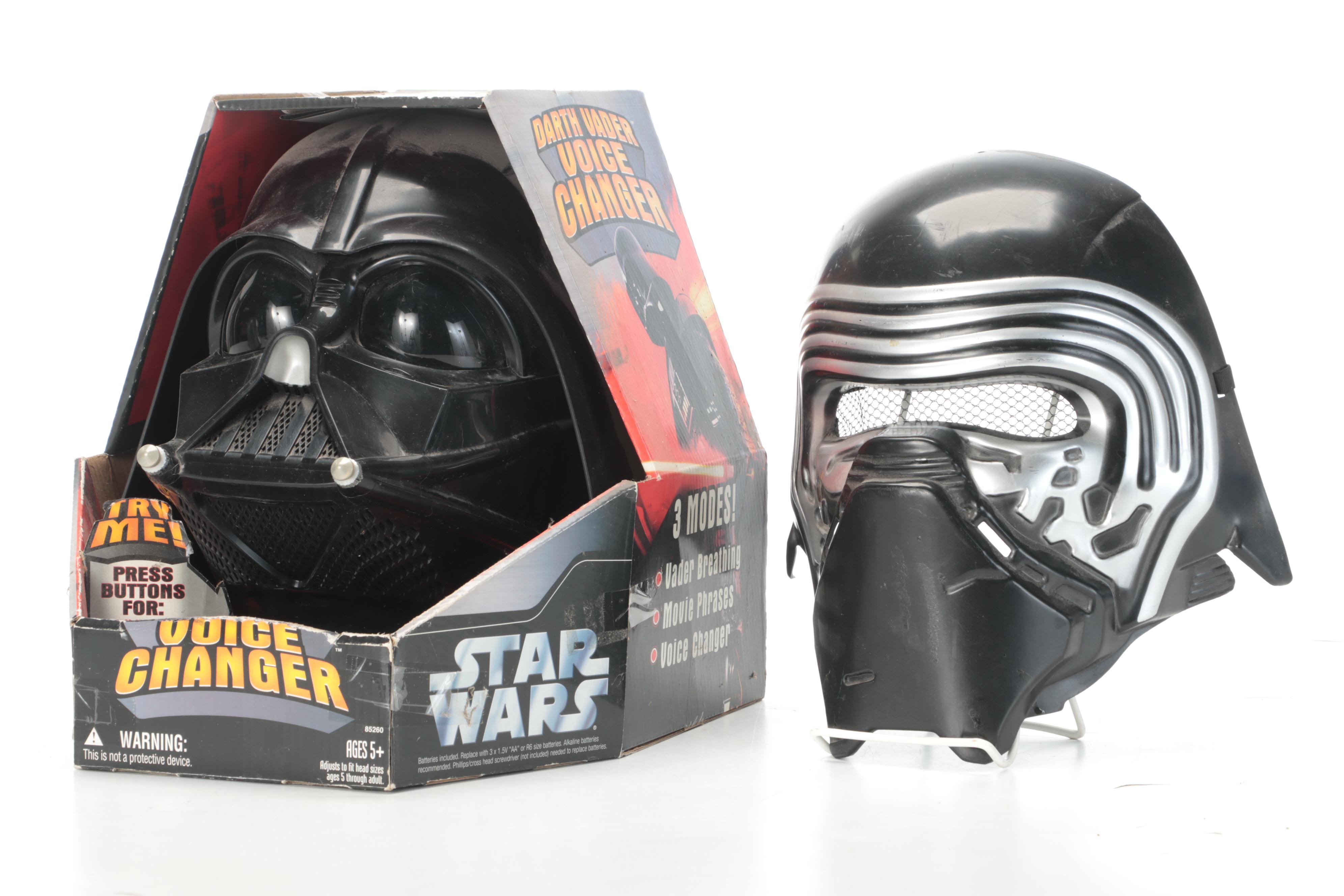 Star Wars Helmets, Masks and Darth Vader Lightsaber Umbrella