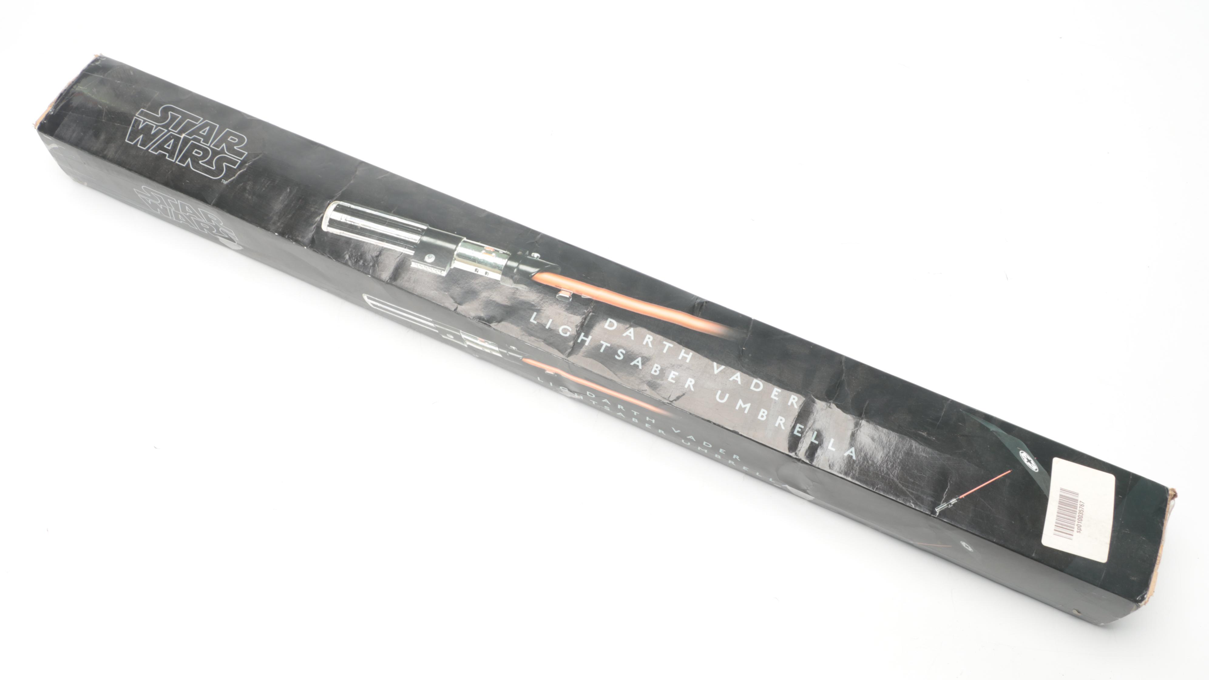 Star Wars Helmets, Masks and Darth Vader Lightsaber Umbrella