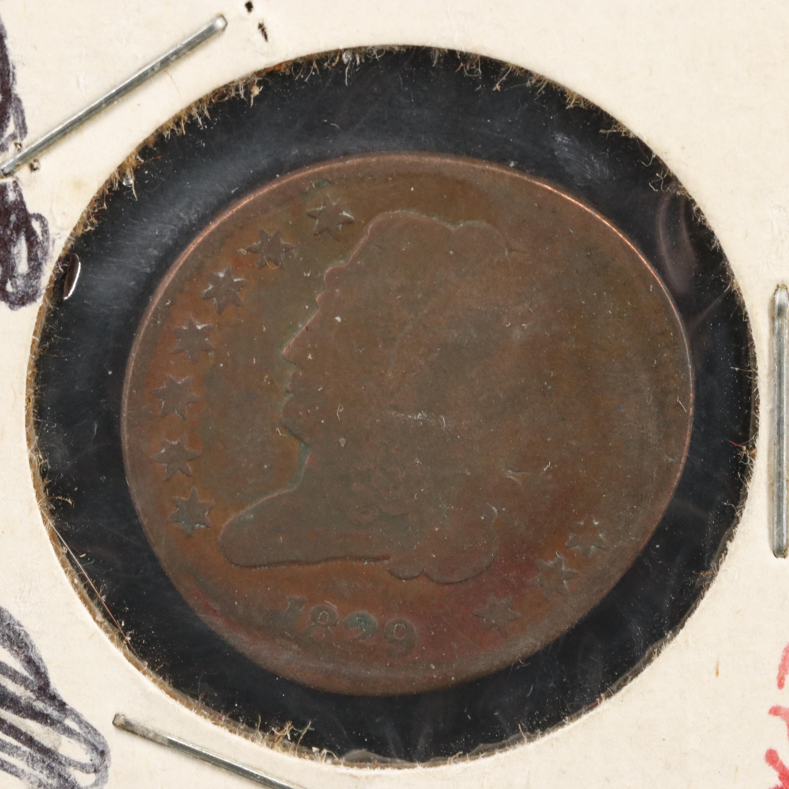 1829 United States Half Cent