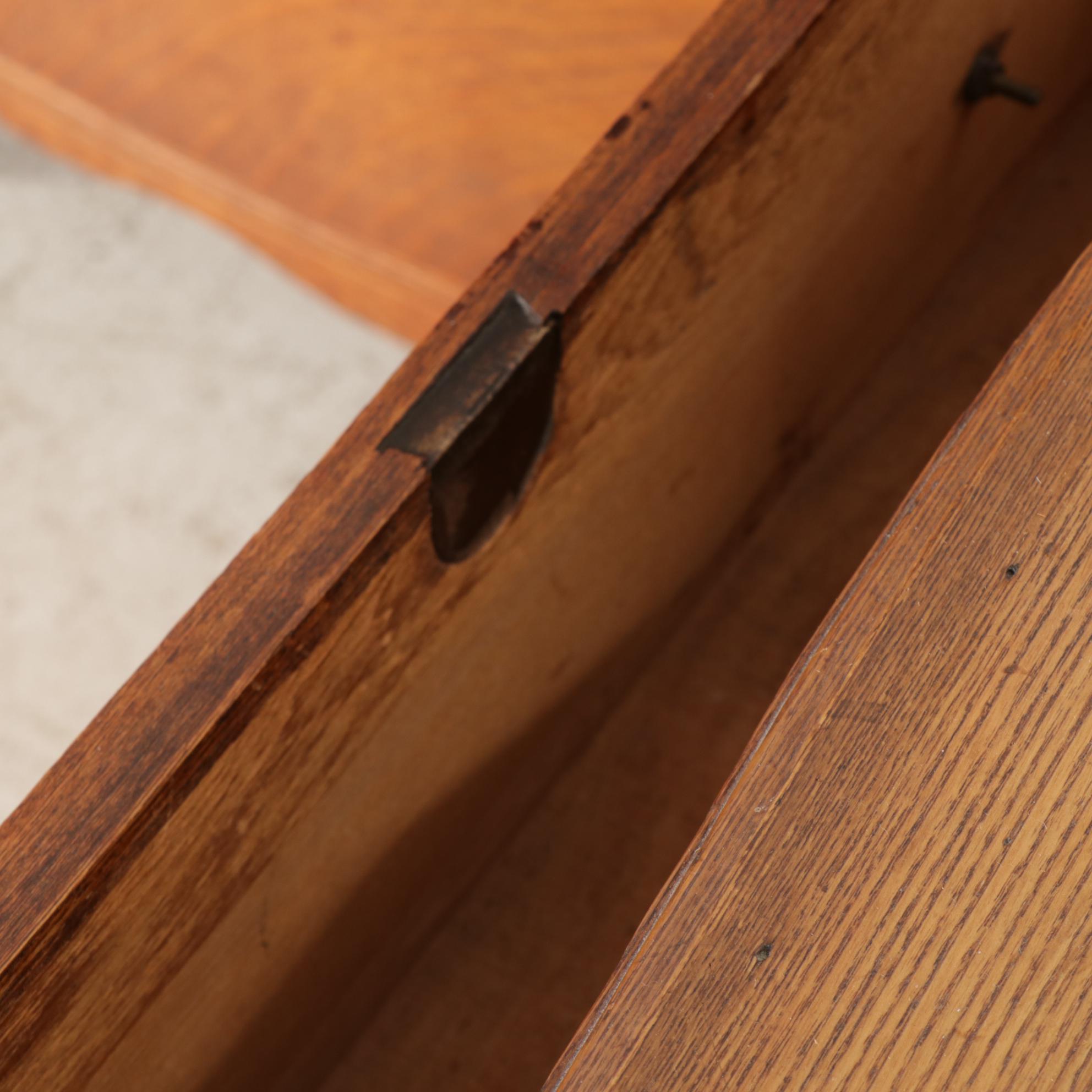 Late Victorian Oak and Ash Chest of Drawers, Dressers and Washstand