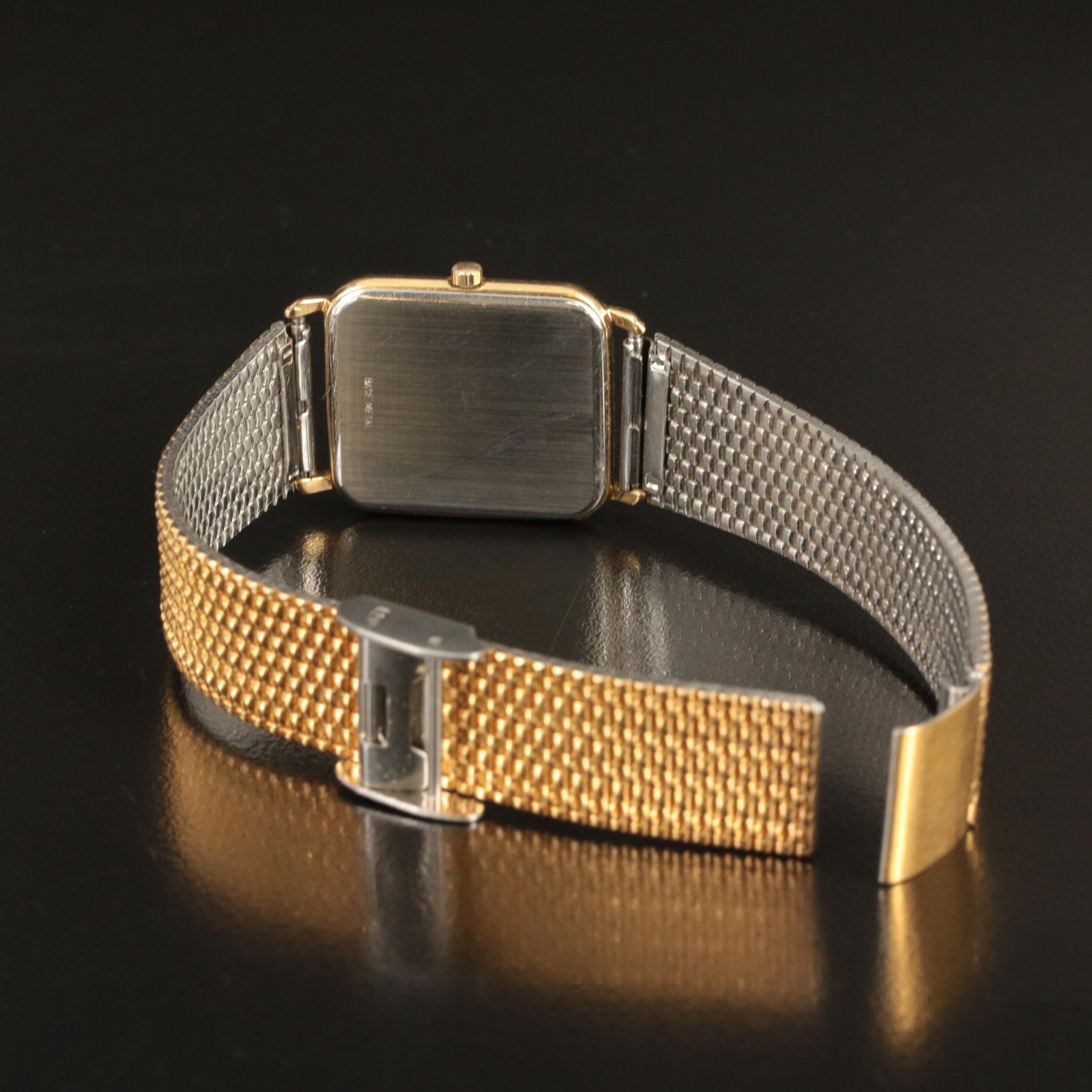 Longines Gold-Tone Diamond Accented Quartz Watch