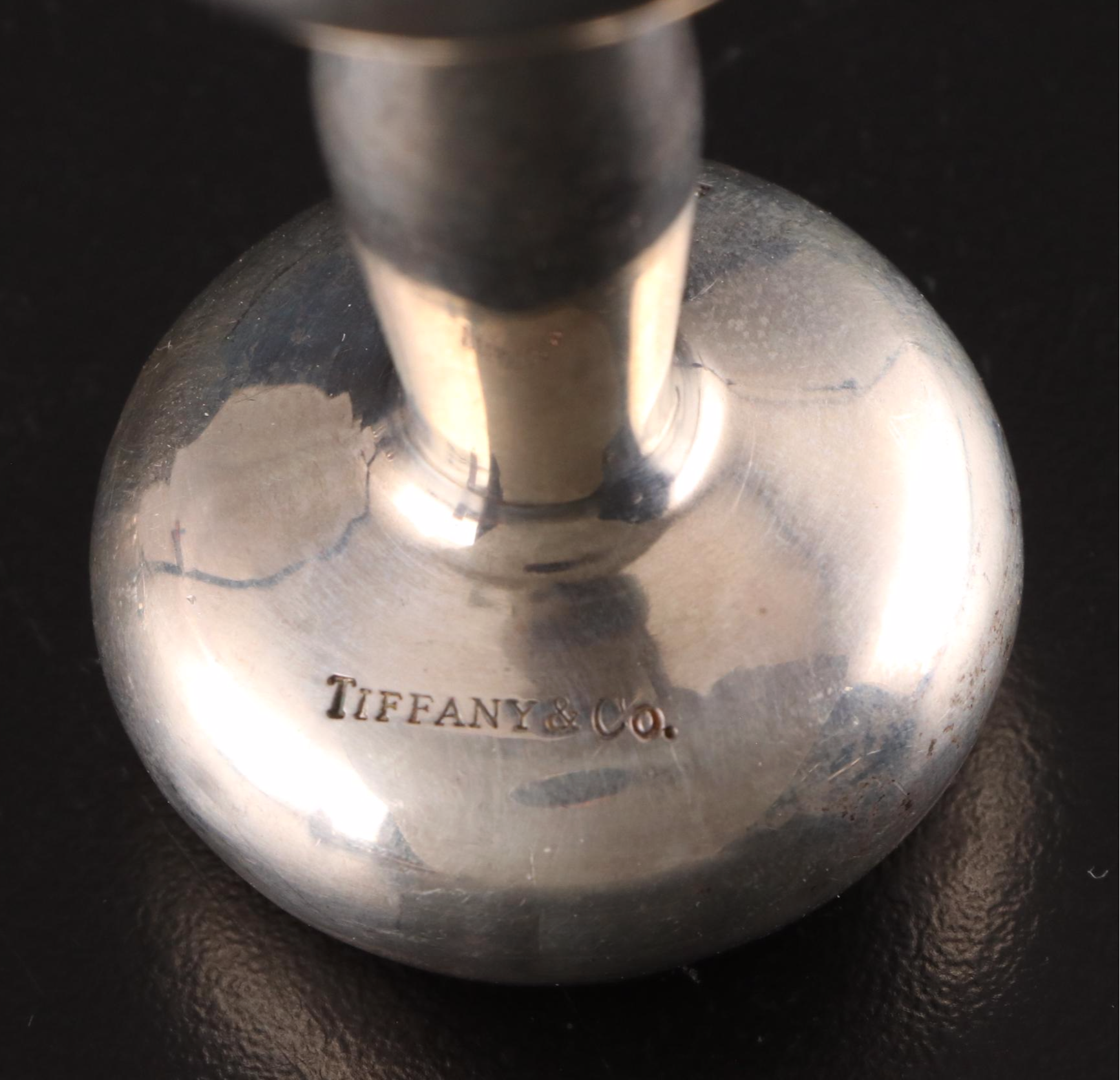 Tiffany & Co. and Other Sterling Silver Baby Rattles and Silver Keepsakes