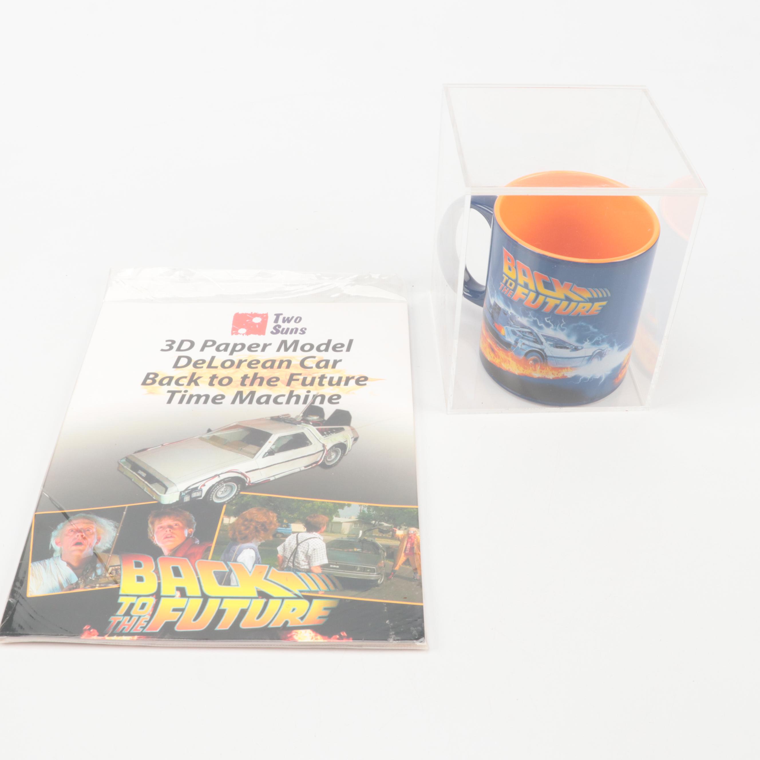 Back to the Future Time Machine Toy Cars with Figurine, Mug and More