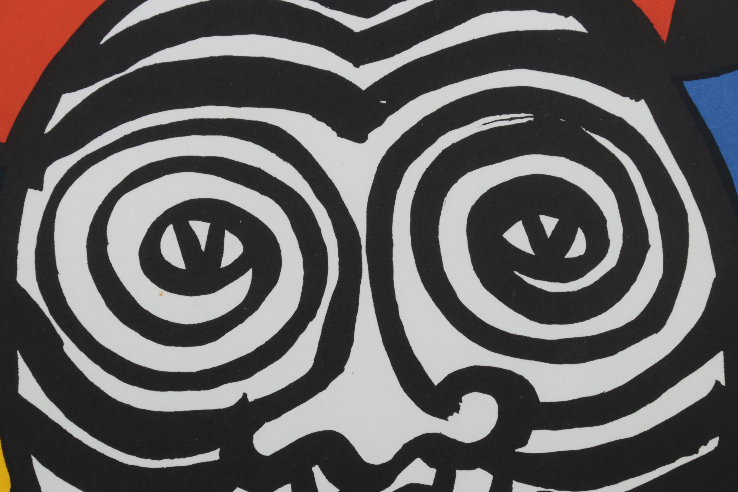 Alexander Calder Double-Page Color Lithograph for "Derrière le Miroir," 1966