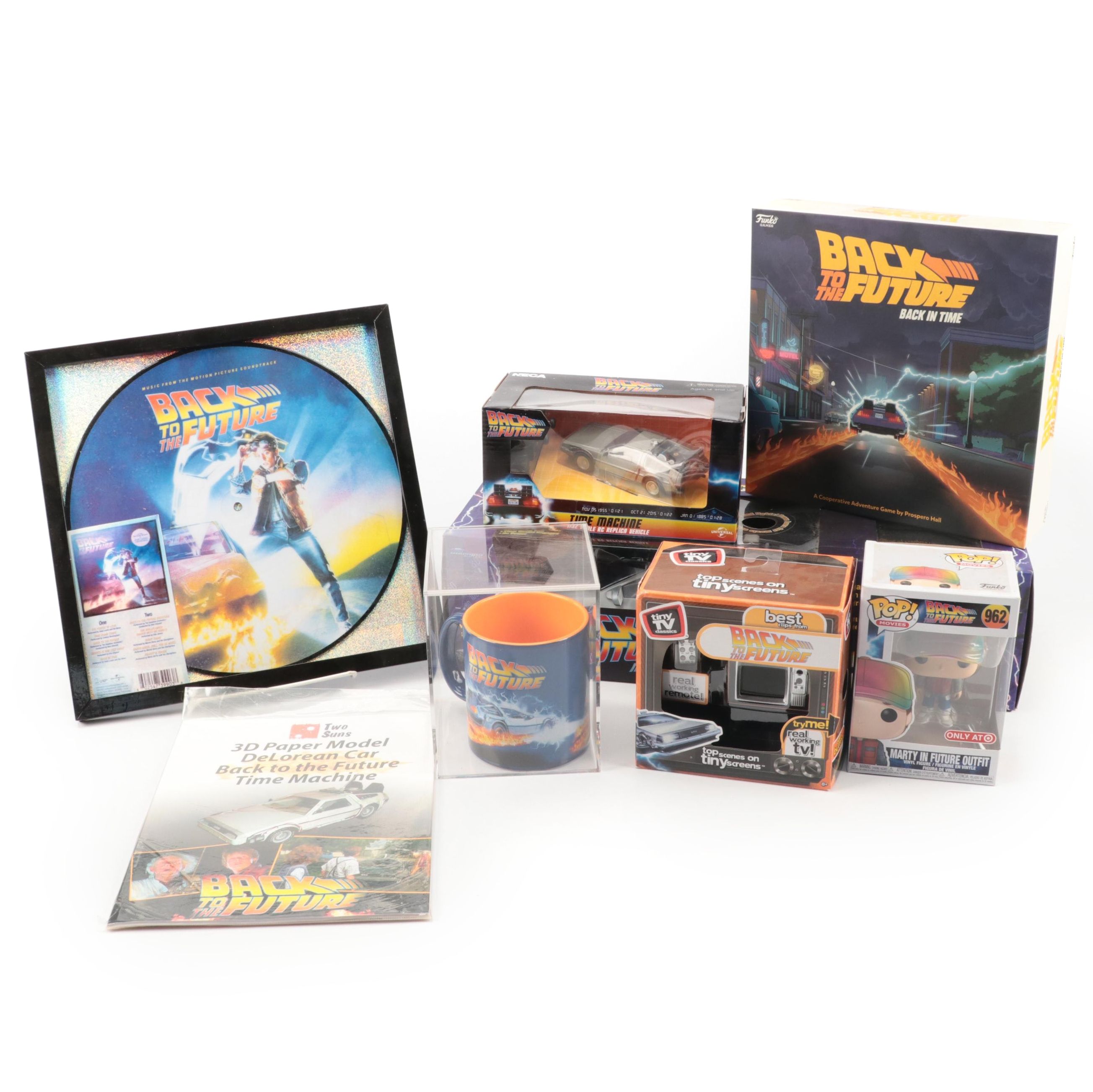 Back to the Future Time Machine Toy Cars with Figurine, Mug and More