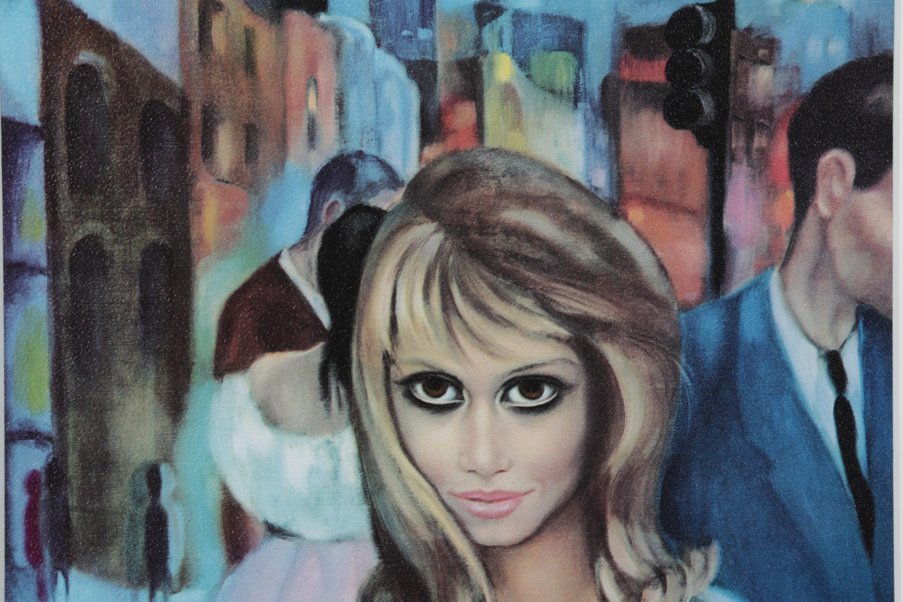 Margaret D. H. Keane Offset Lithograph "Escape," 1964