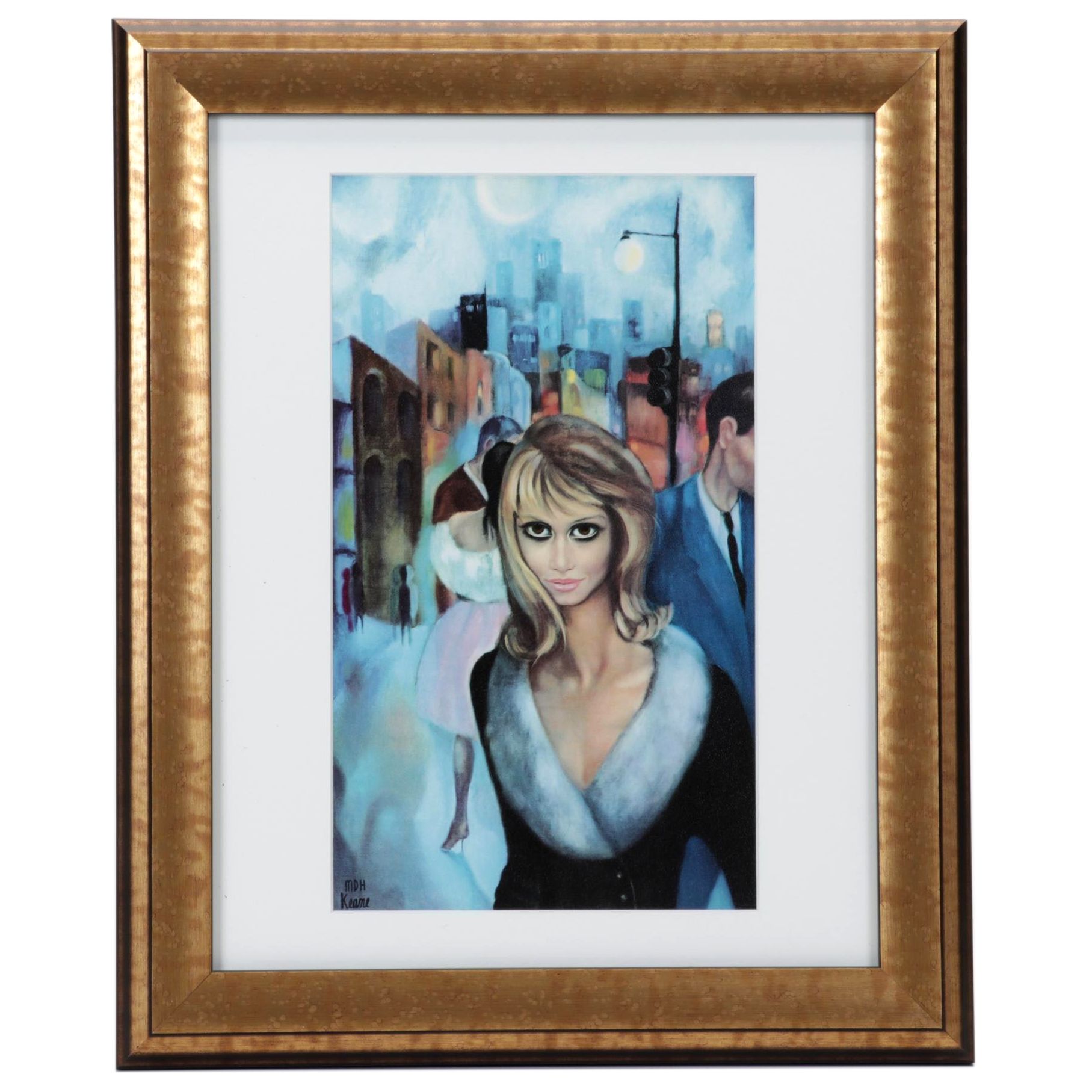 Margaret D. H. Keane Offset Lithograph "Escape," 1964