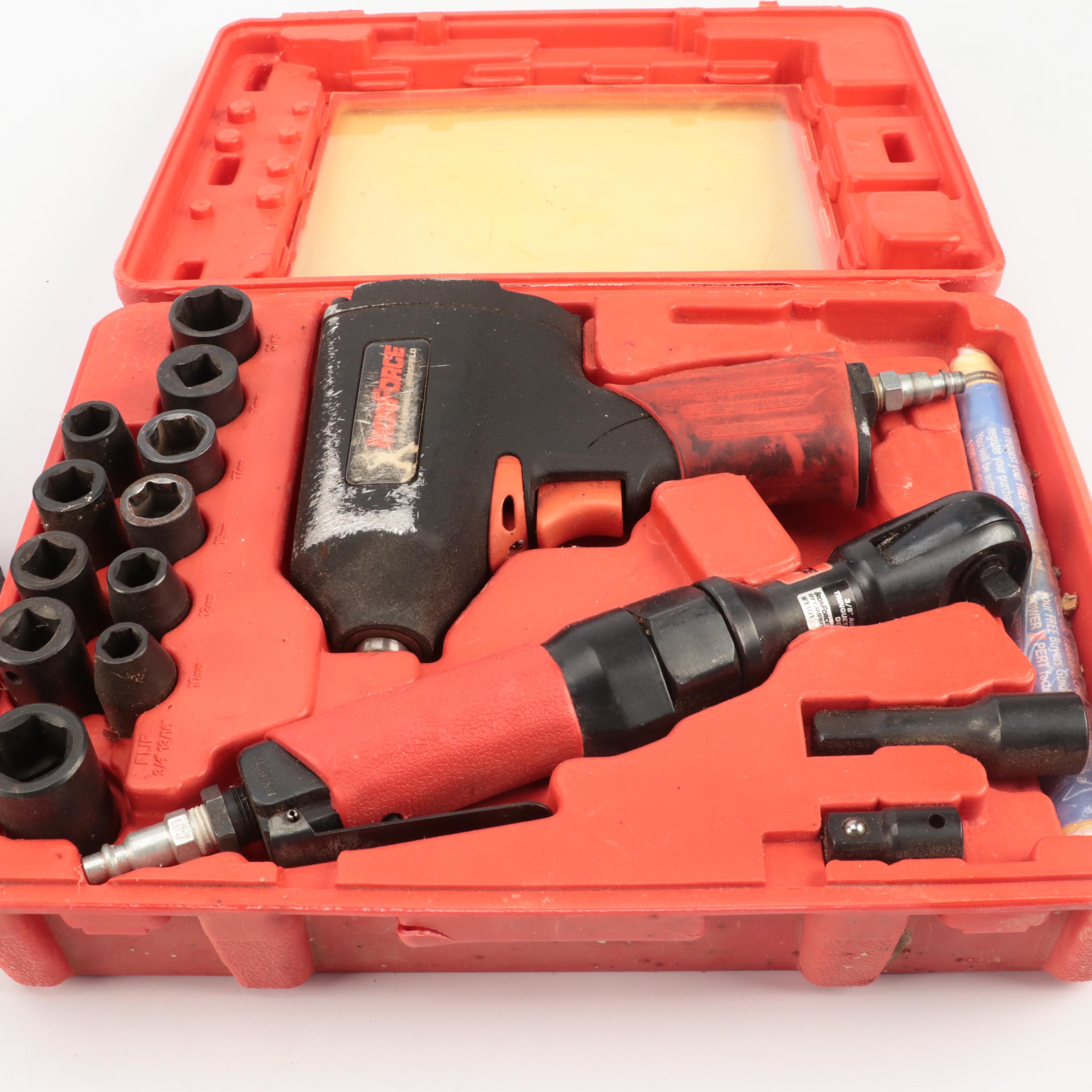 Craftsman Impact Socket Set With Campbell Hausfeld Pneumatic Impact Wrench