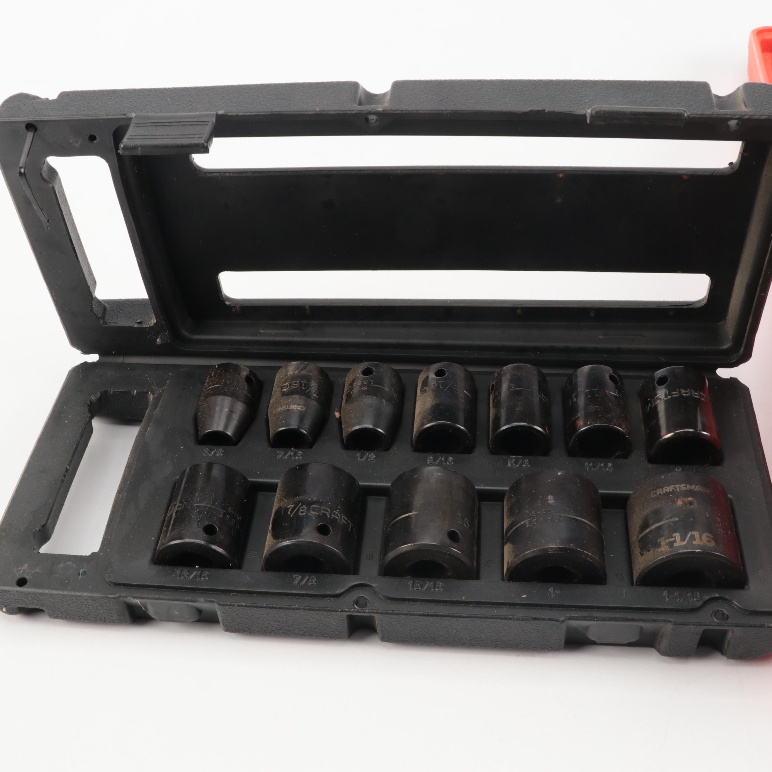 Craftsman Impact Socket Set With Campbell Hausfeld Pneumatic Impact Wrench