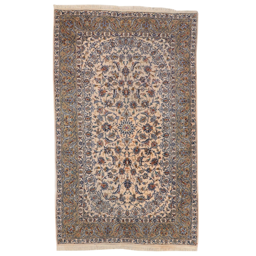 6'7 x 11'4 Hand-Knotted Persian Isfahan Area Rug