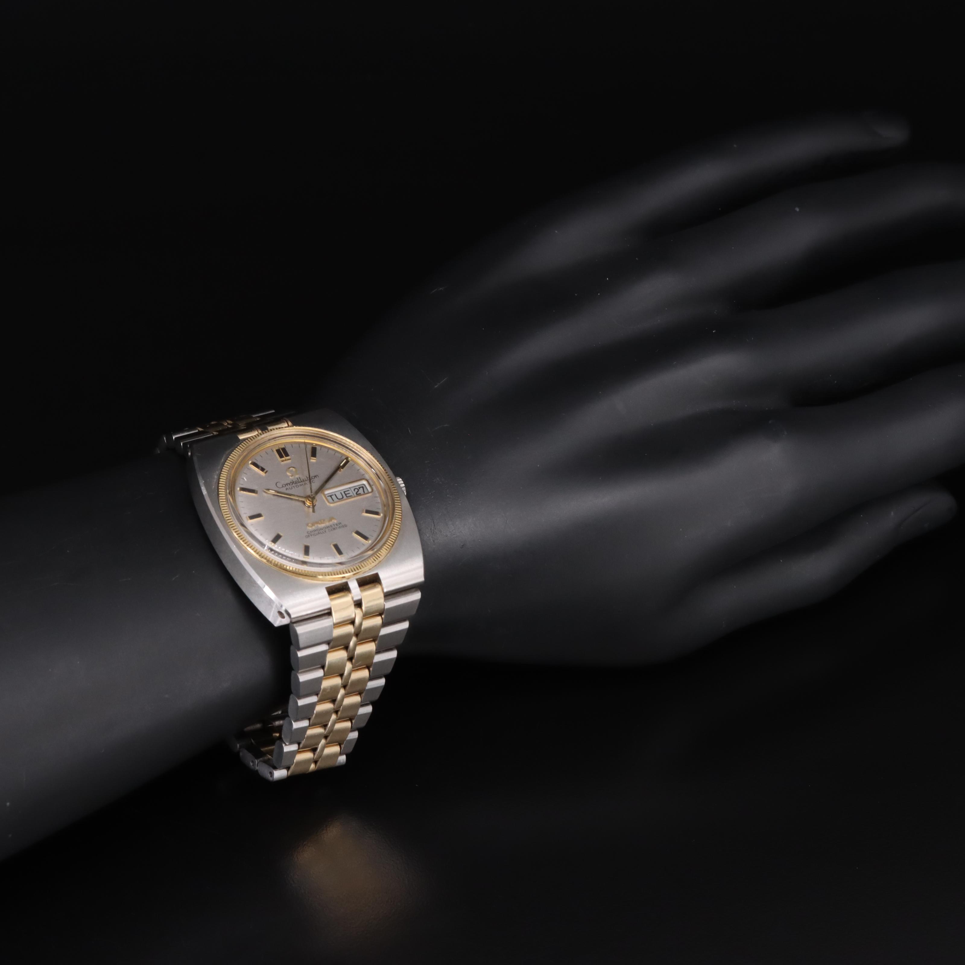 Vintage Omega Constellation Automatic Day-Date Chronometer Watch