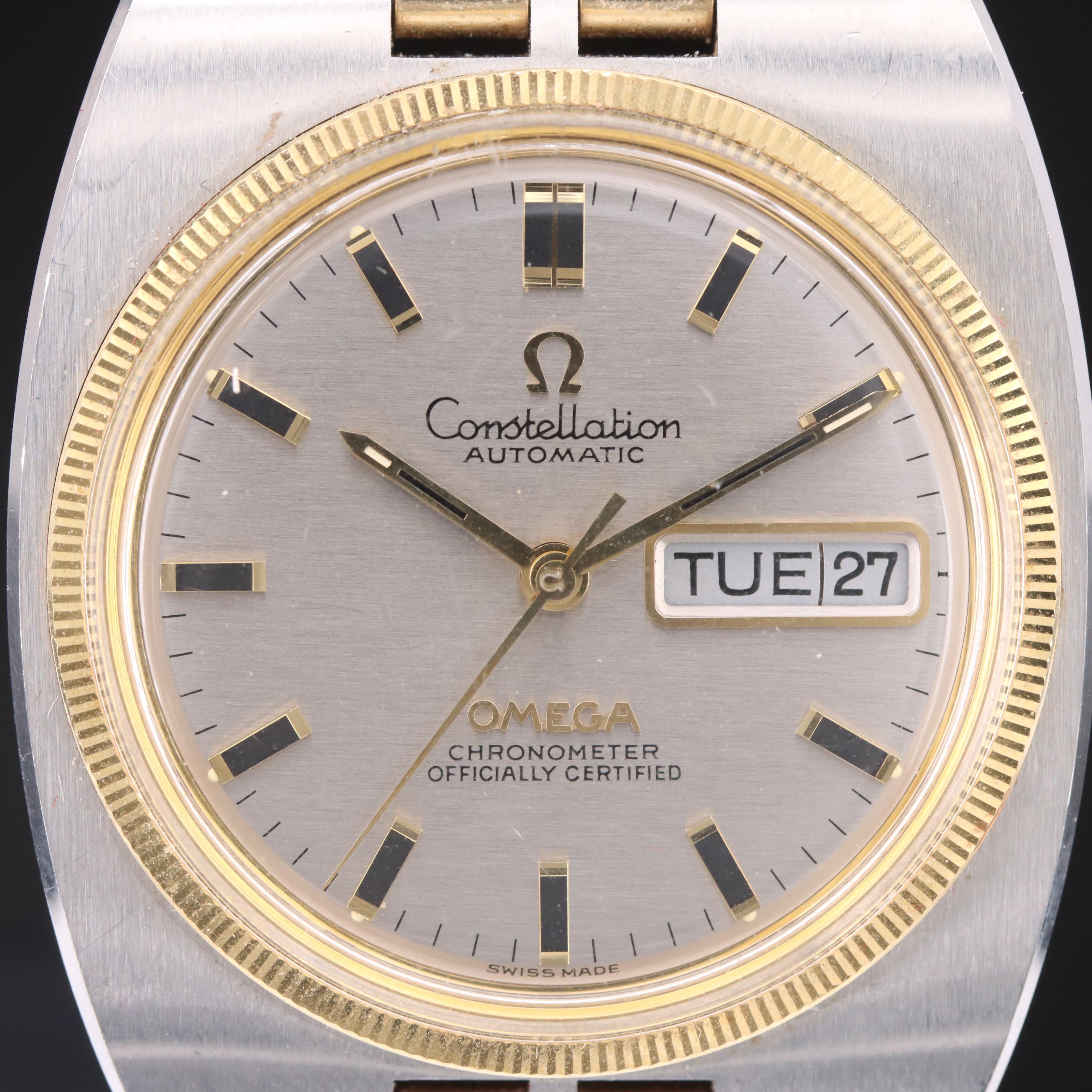 Vintage Omega Constellation Automatic Day-Date Chronometer Watch