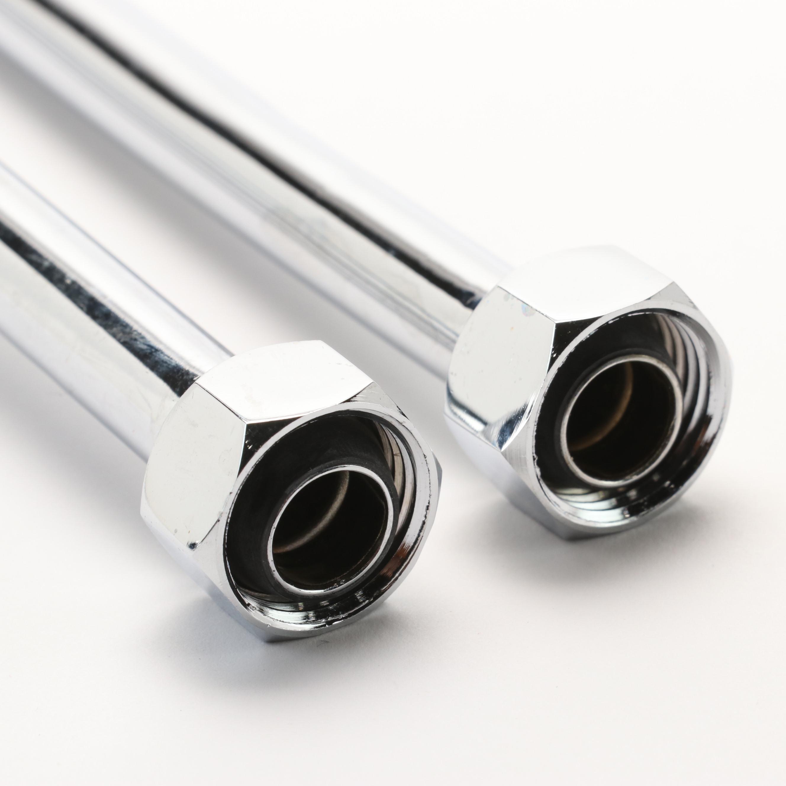 Bathroom Trim Kit with Extra Long P-Trap for 1/2" Copper Pipe in Chrome Finish