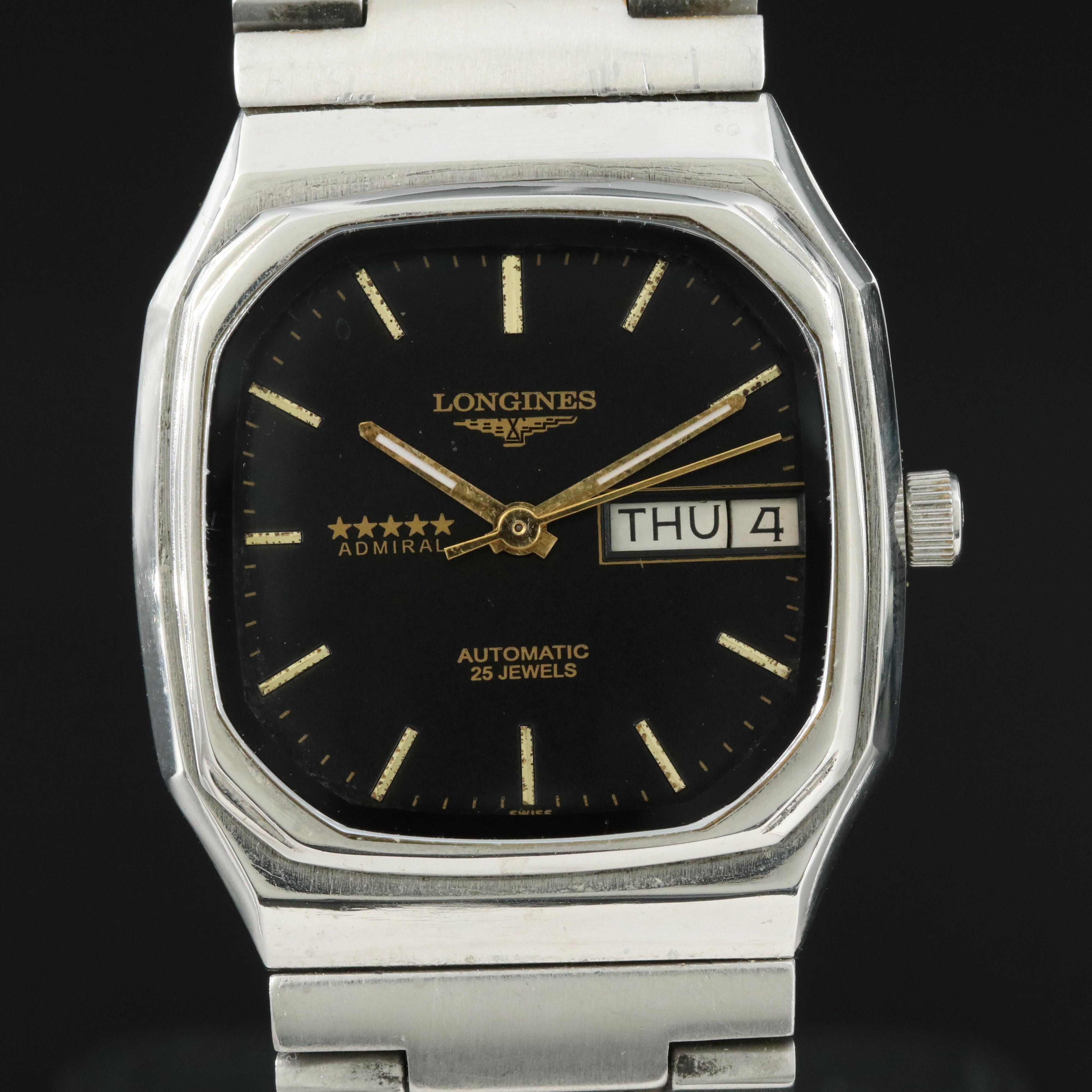 Longines Admiral Five Star Day-Date Automatic Watch