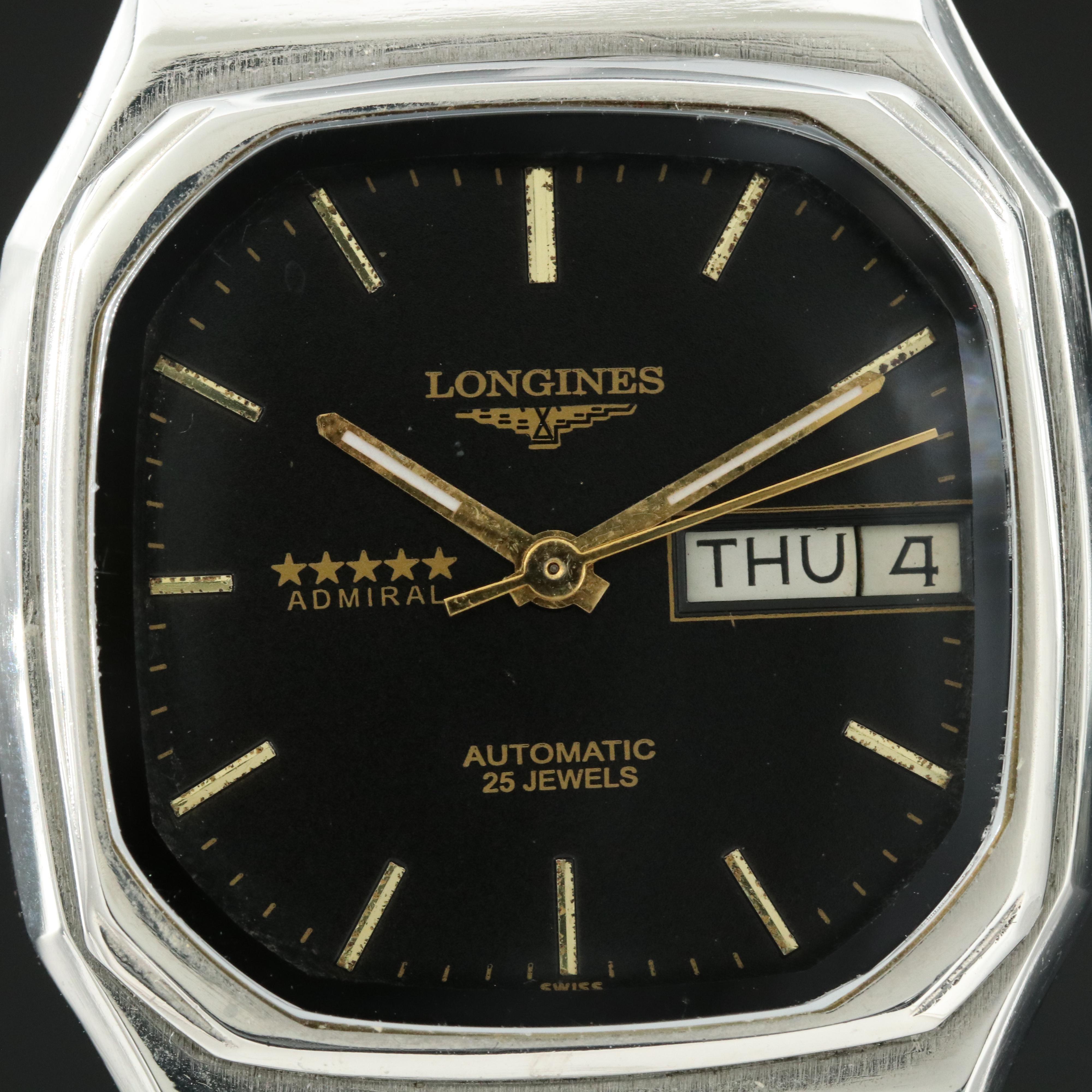Longines Admiral Five Star Day-Date Automatic Watch