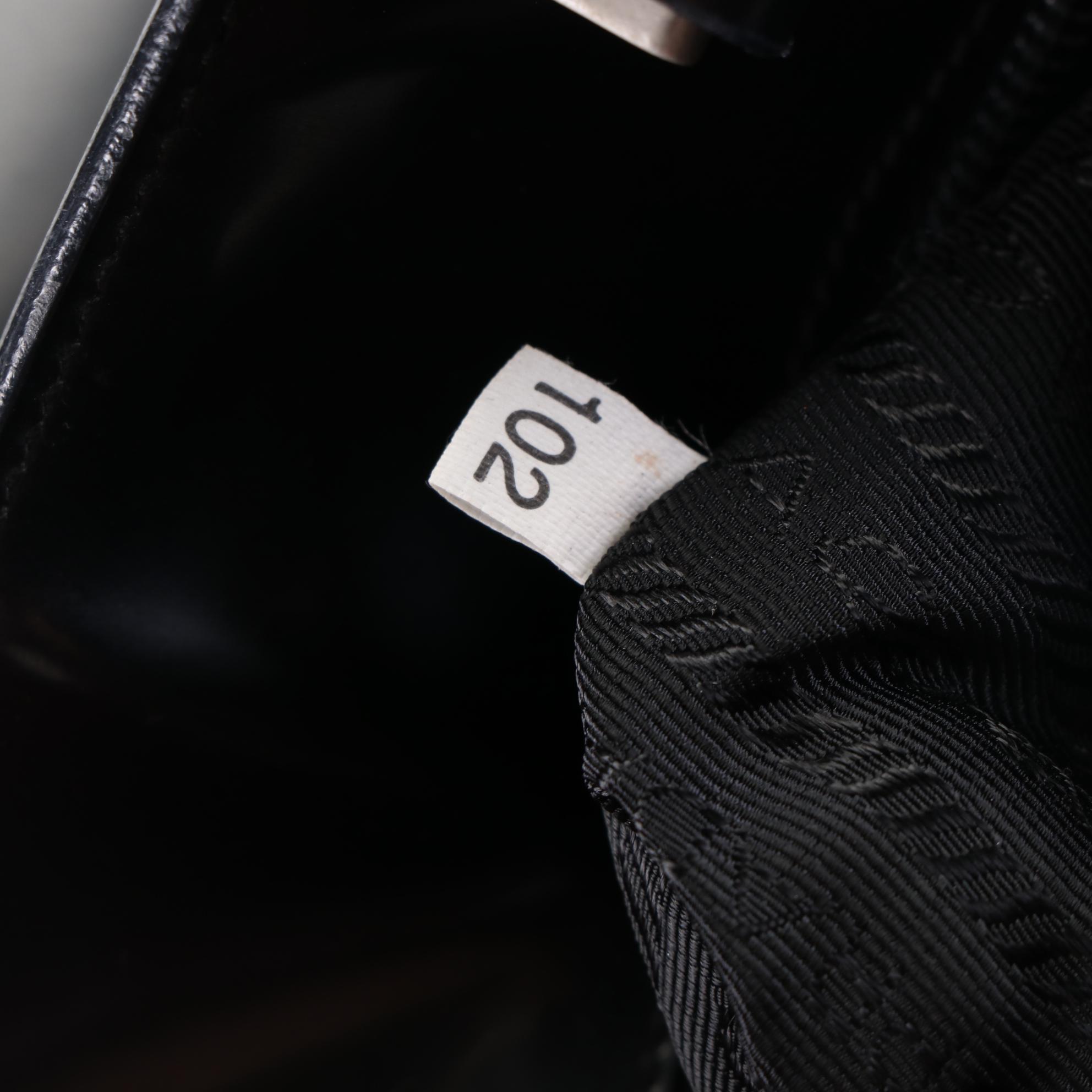 Prada Tote Bag in Black Patent Leather