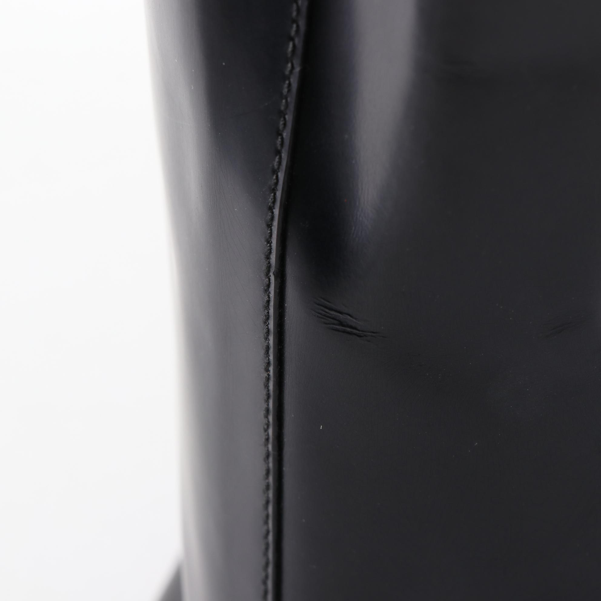 Prada Tote Bag in Black Patent Leather