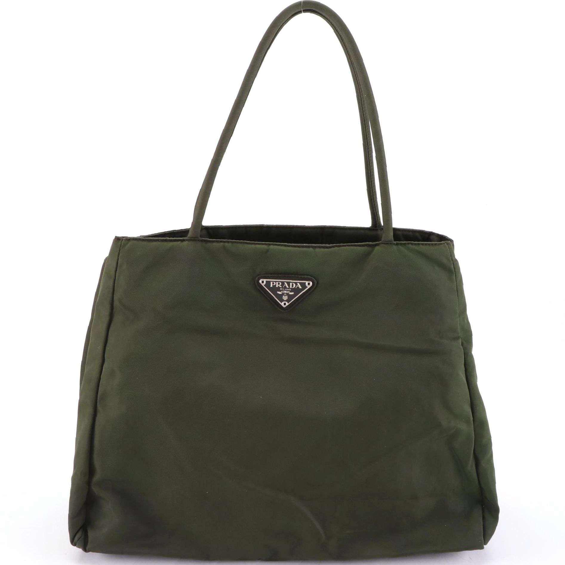 Prada Tessuto Handbag in Green Nylon