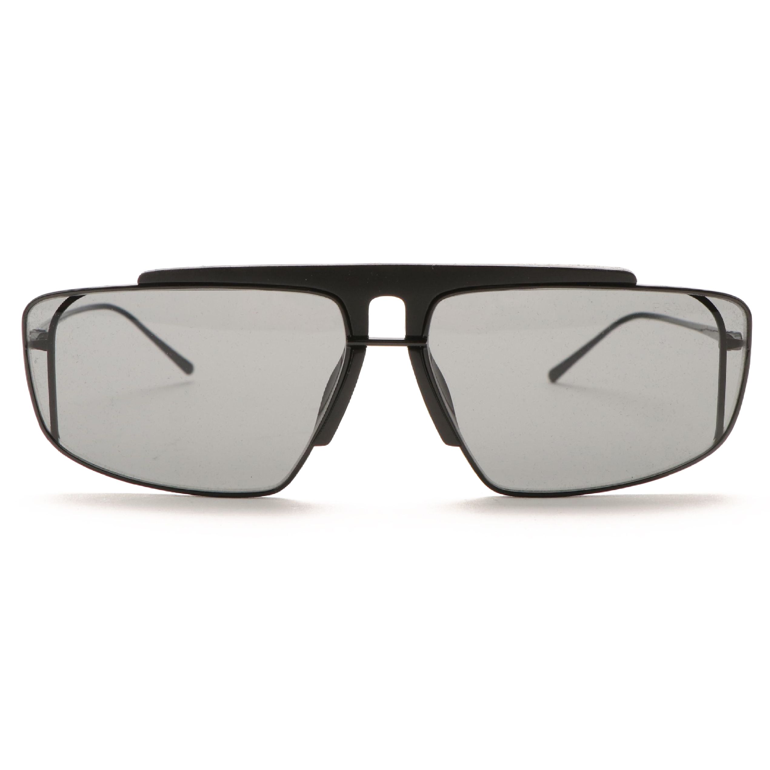 Prada 0PR50VS Rectangular Pilot Sunglasses with Case and Box