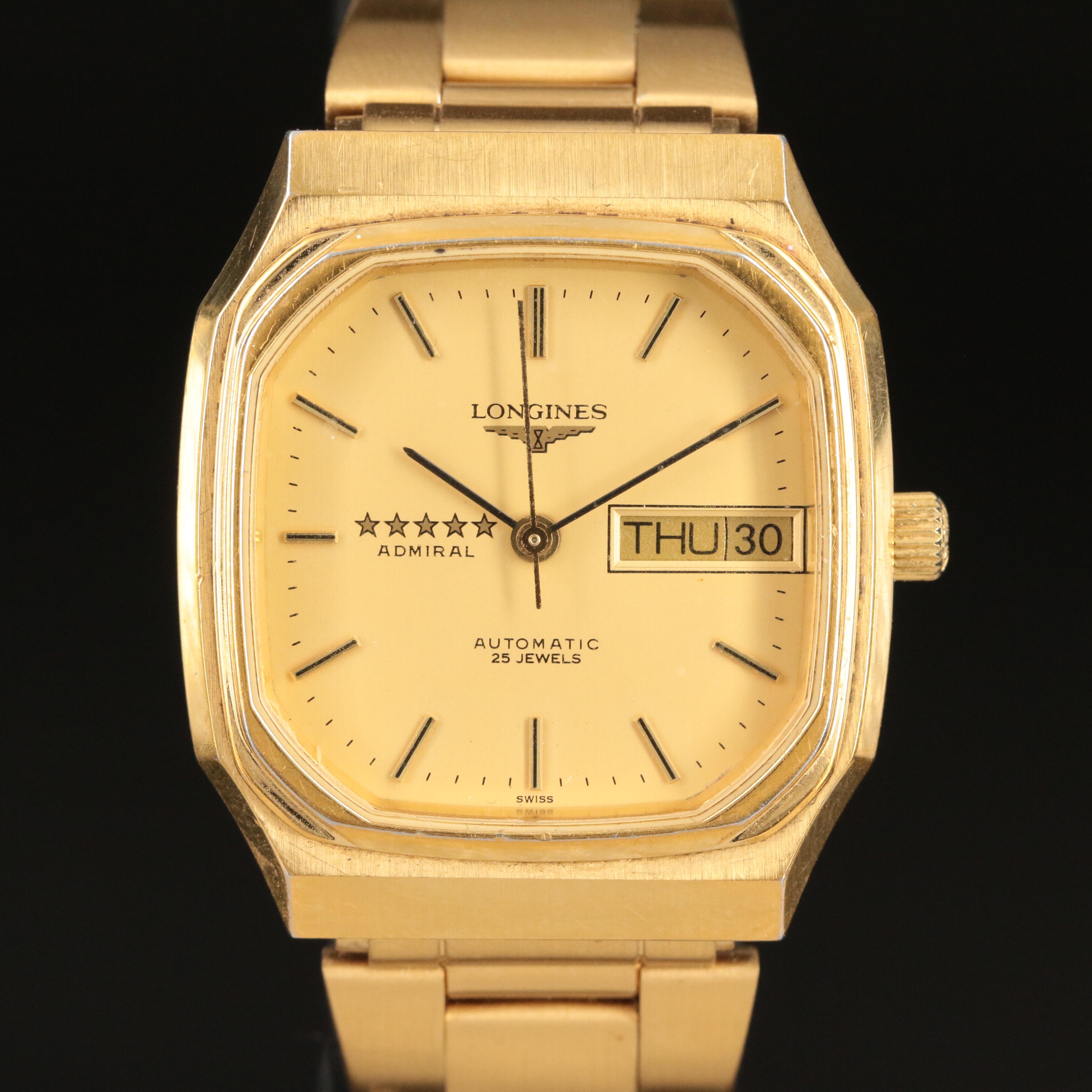 Longines Five Star Admiral Day-Date Automatic Watch