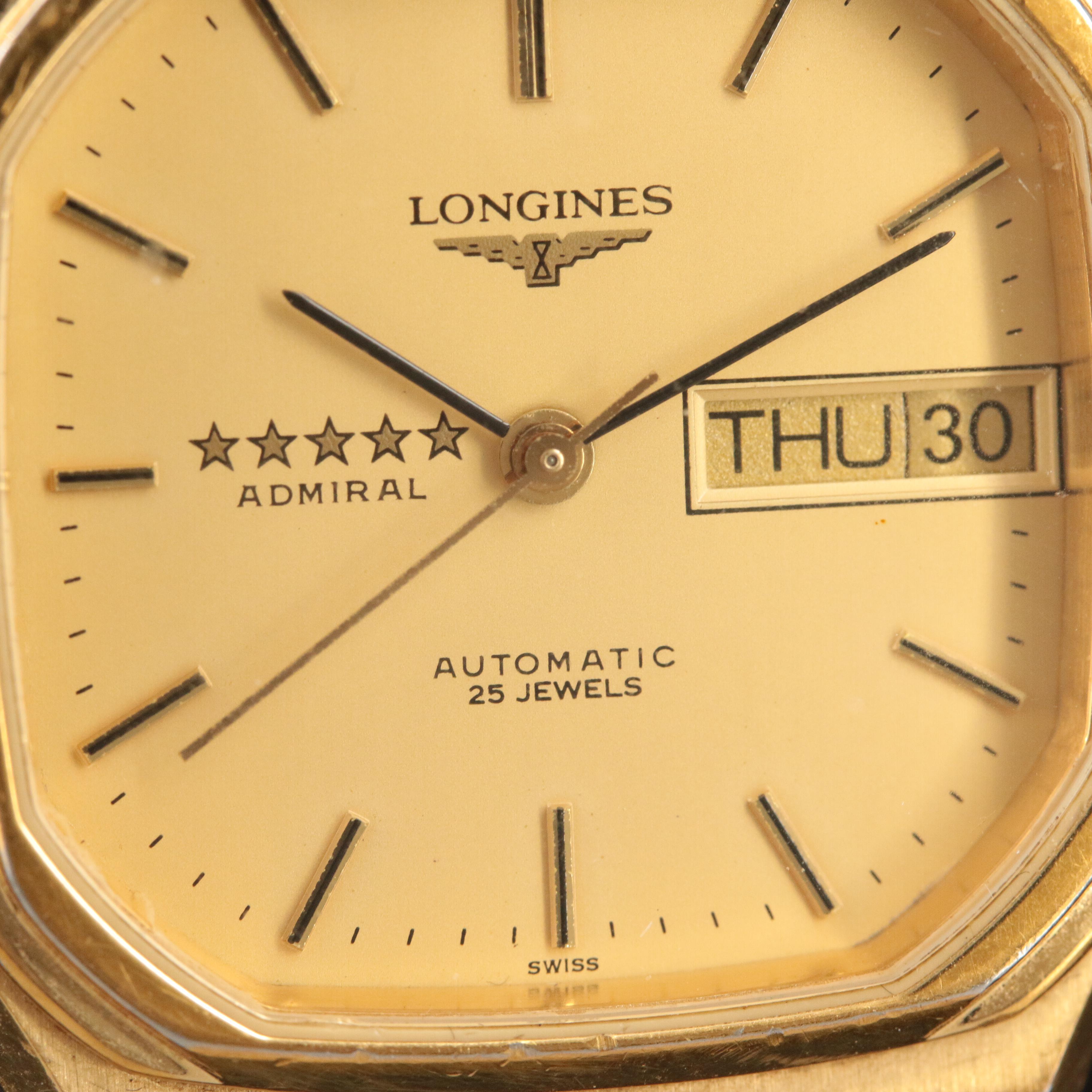 Longines Five Star Admiral Day-Date Automatic Watch
