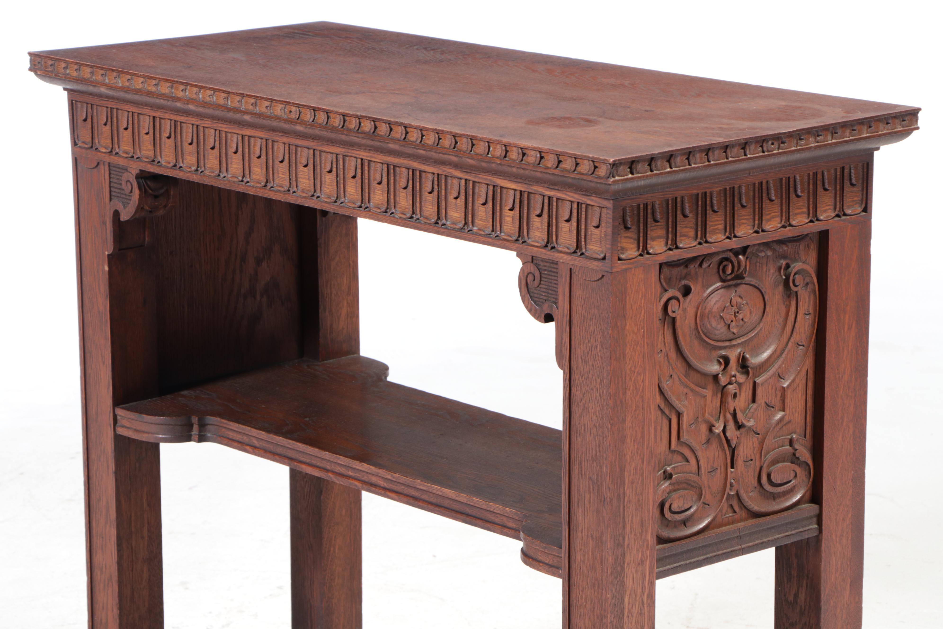 Late Victorian Oak Side Table