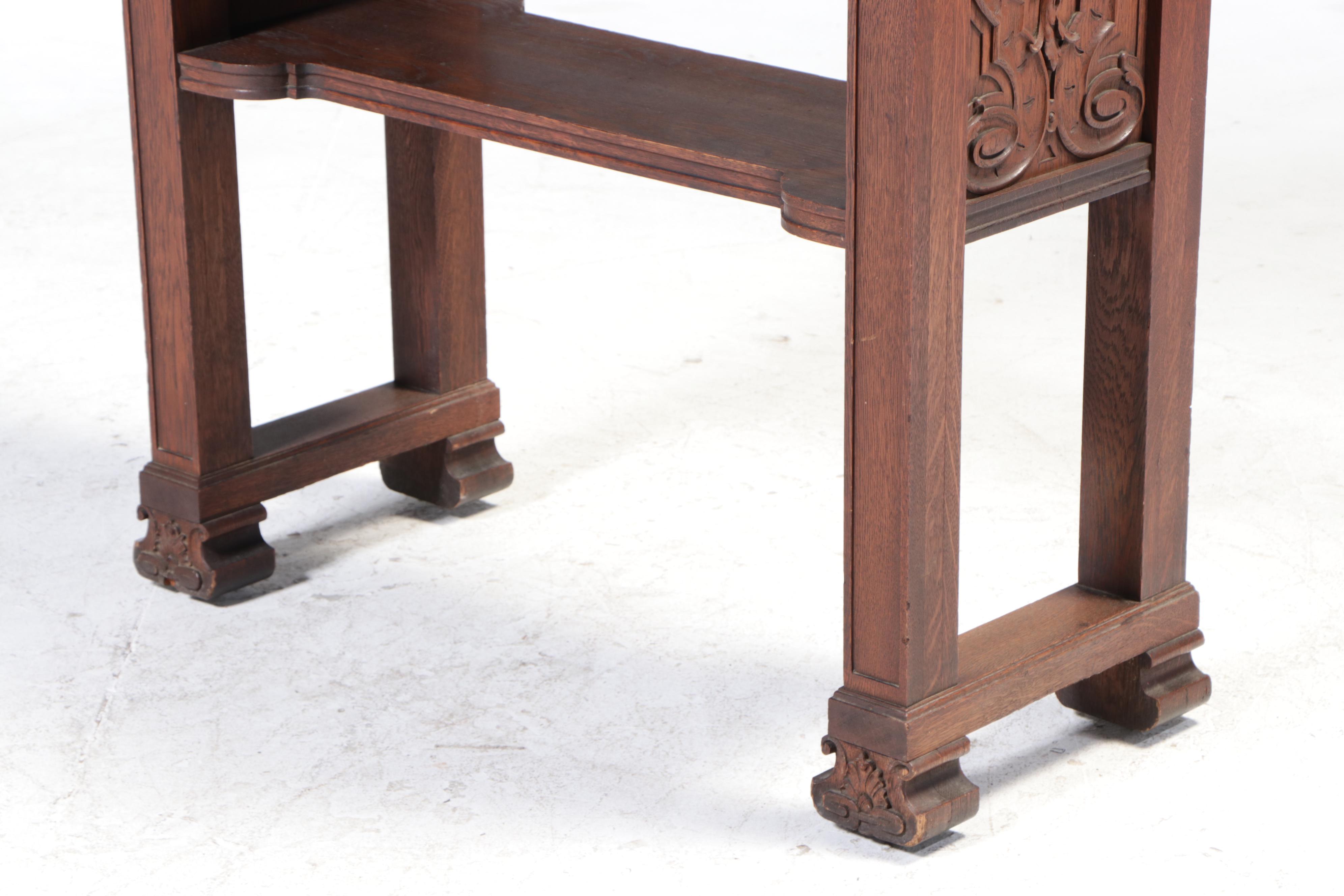 Late Victorian Oak Side Table