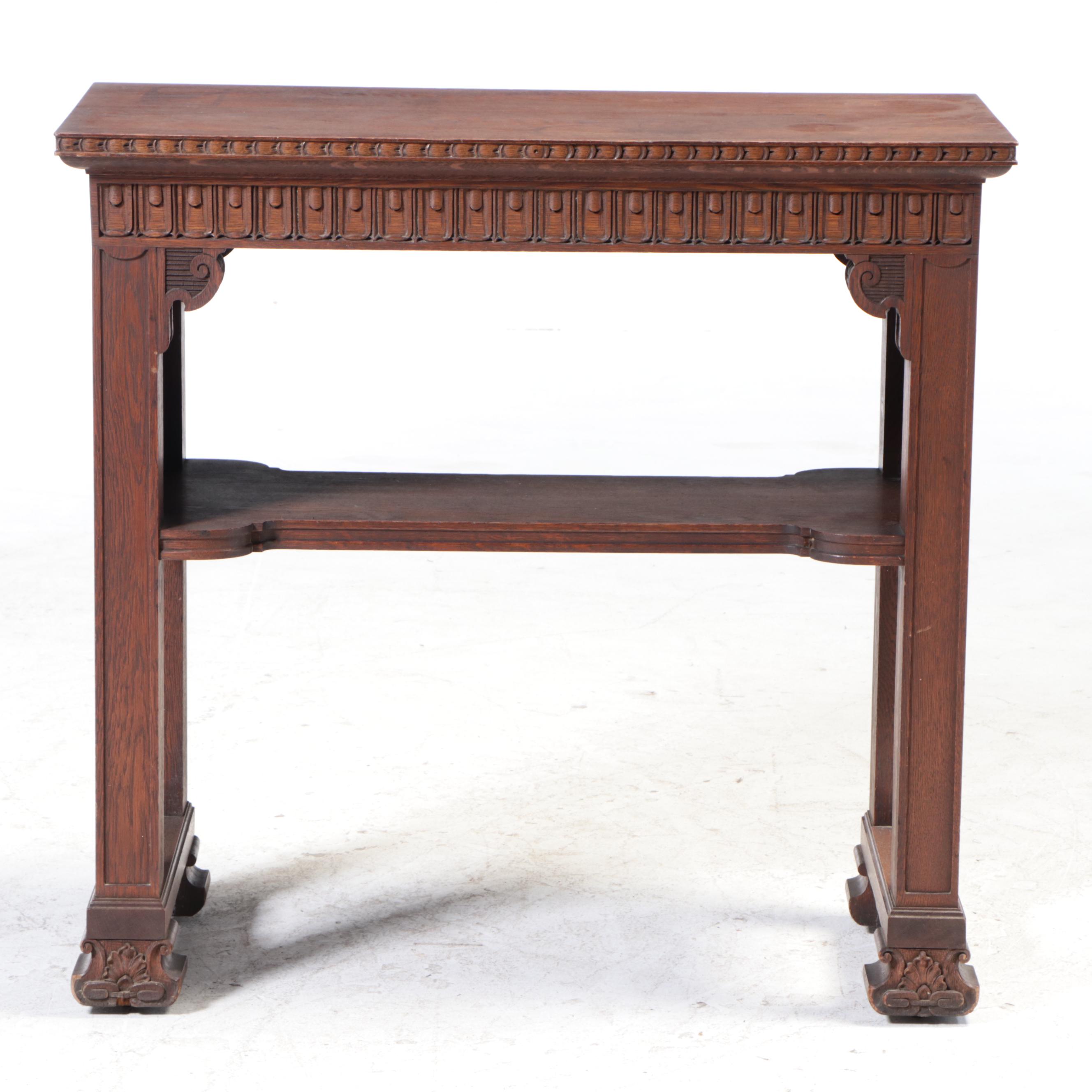 Late Victorian Oak Side Table