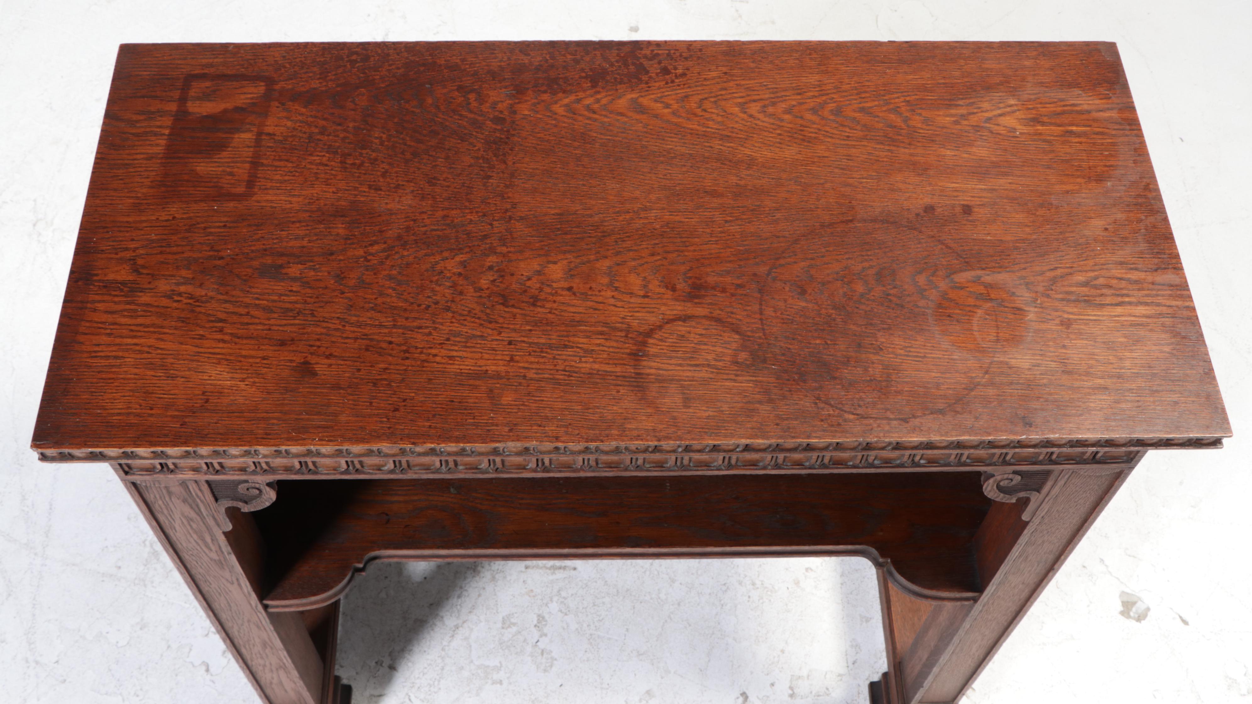Late Victorian Oak Side Table