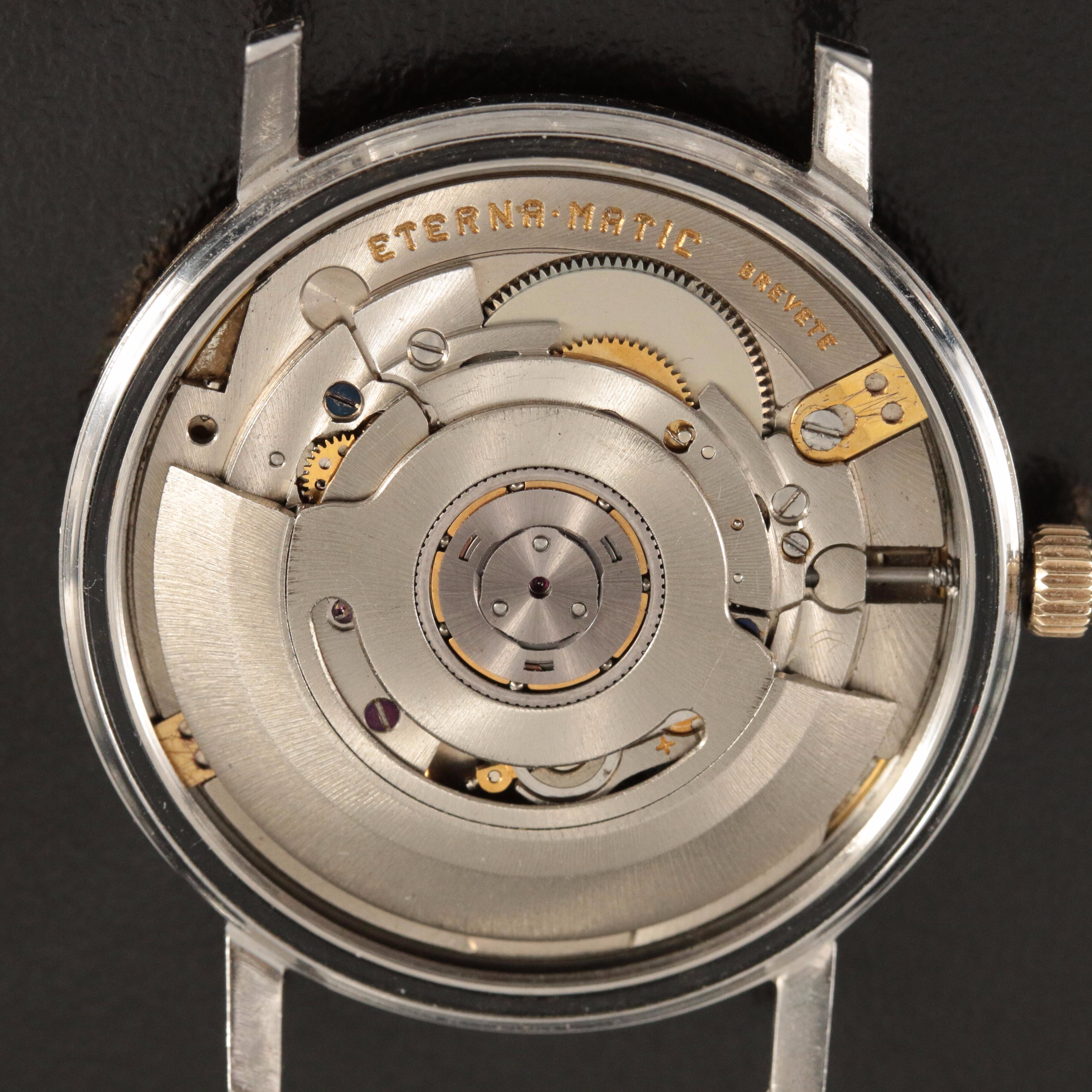 Vintage Eterna-Matic 3000 Gold-Capped Stainless Steel Watch