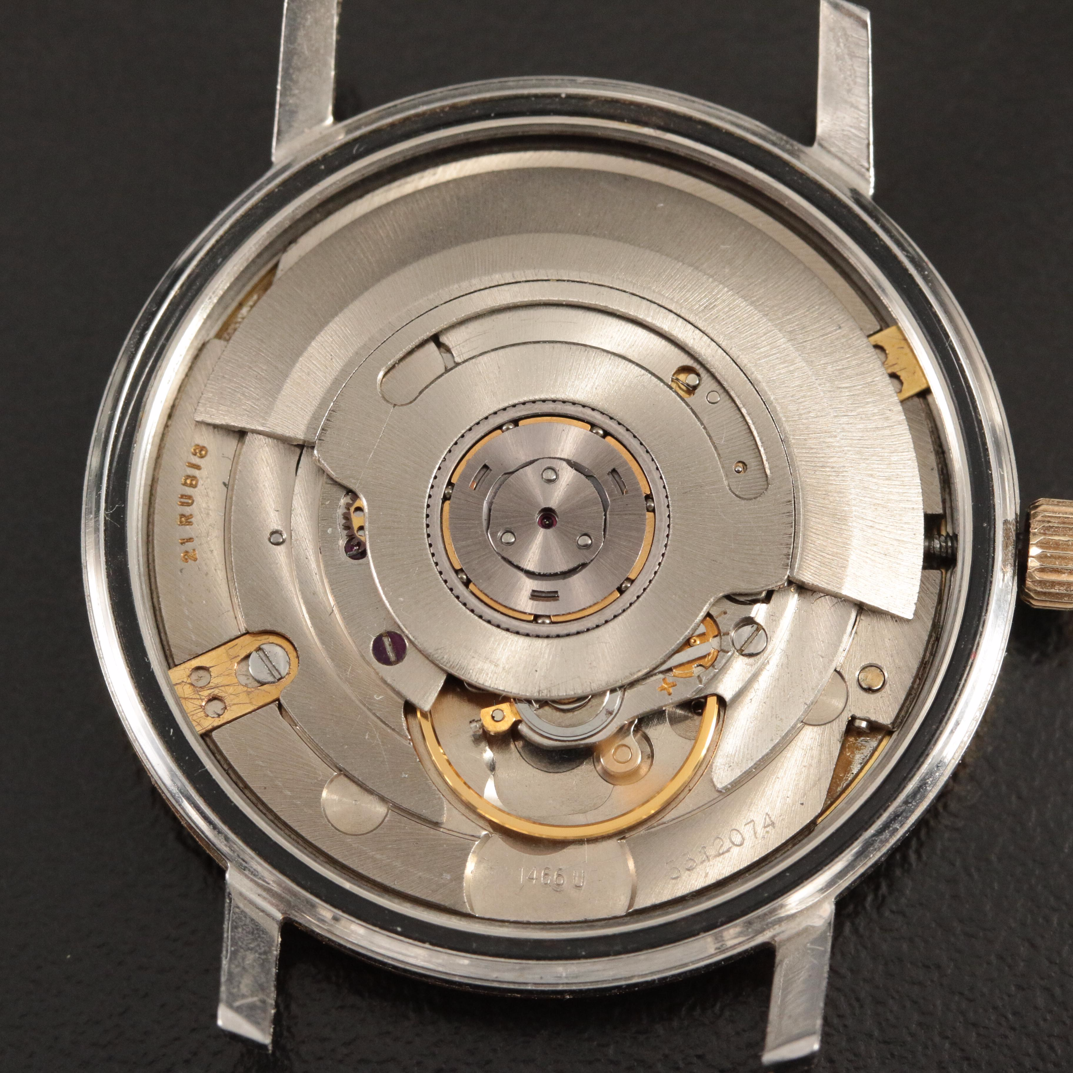 Vintage Eterna-Matic 3000 Gold-Capped Stainless Steel Watch