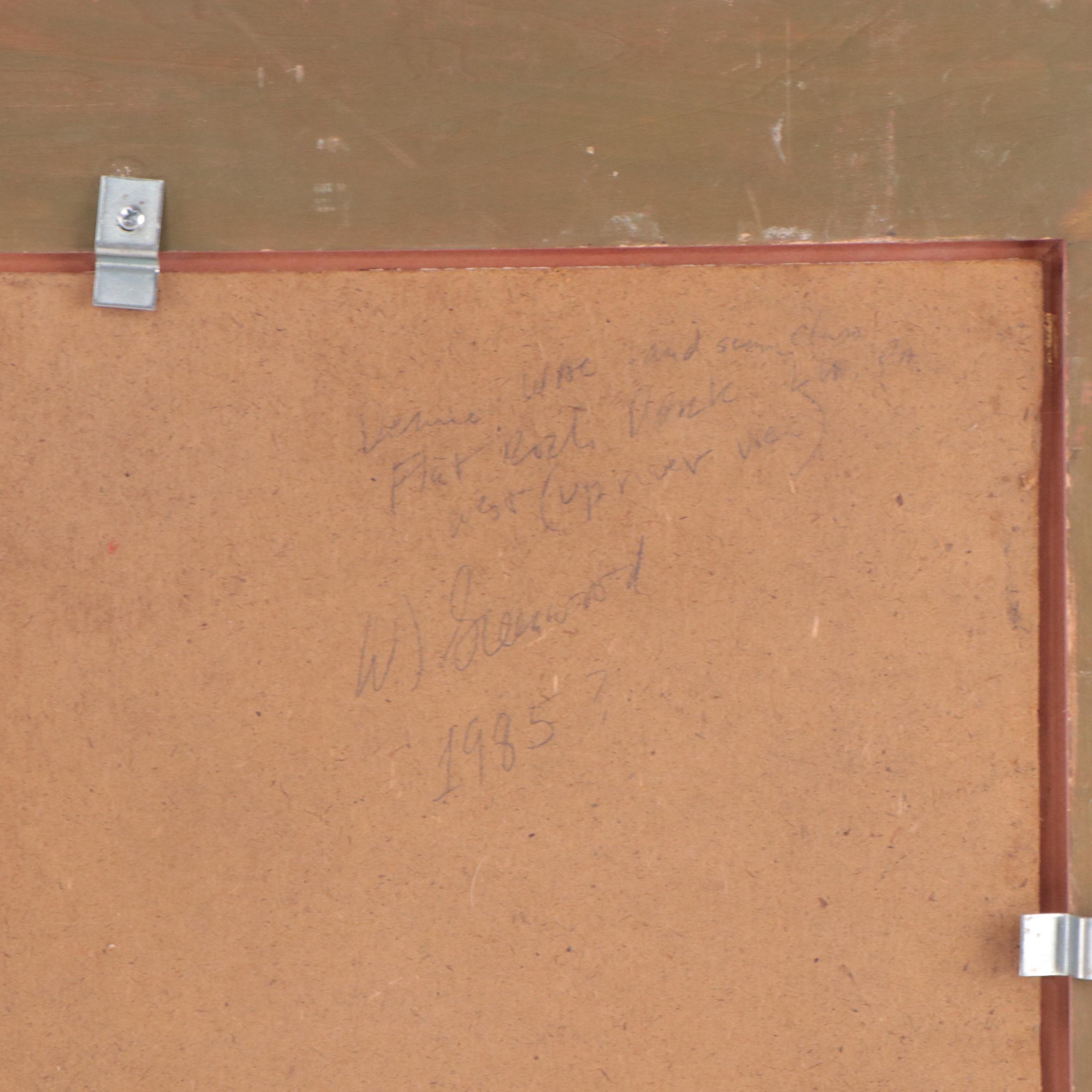 William J. Greenwood Oil Painting "Flat Rock", 1985