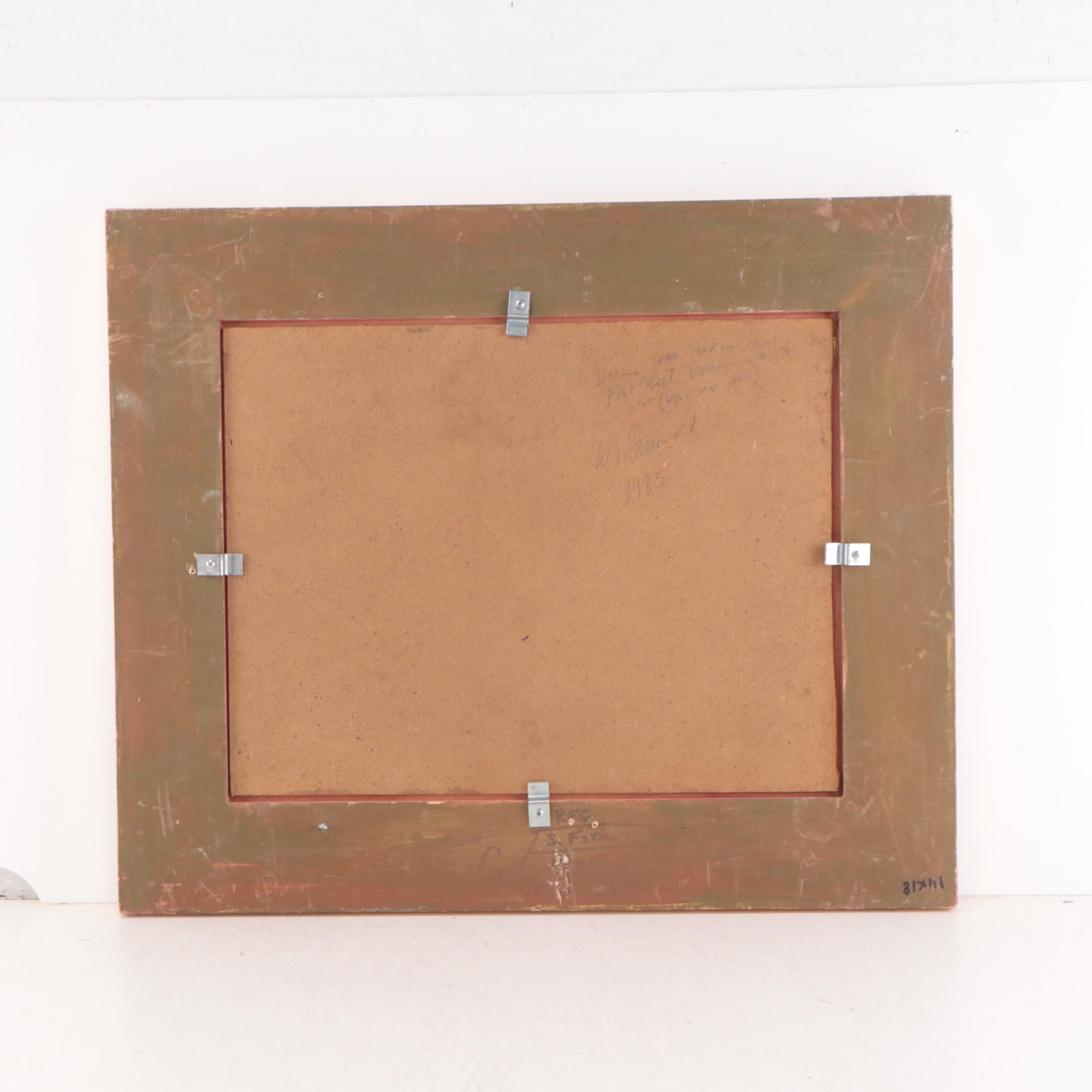 William J. Greenwood Oil Painting "Flat Rock", 1985