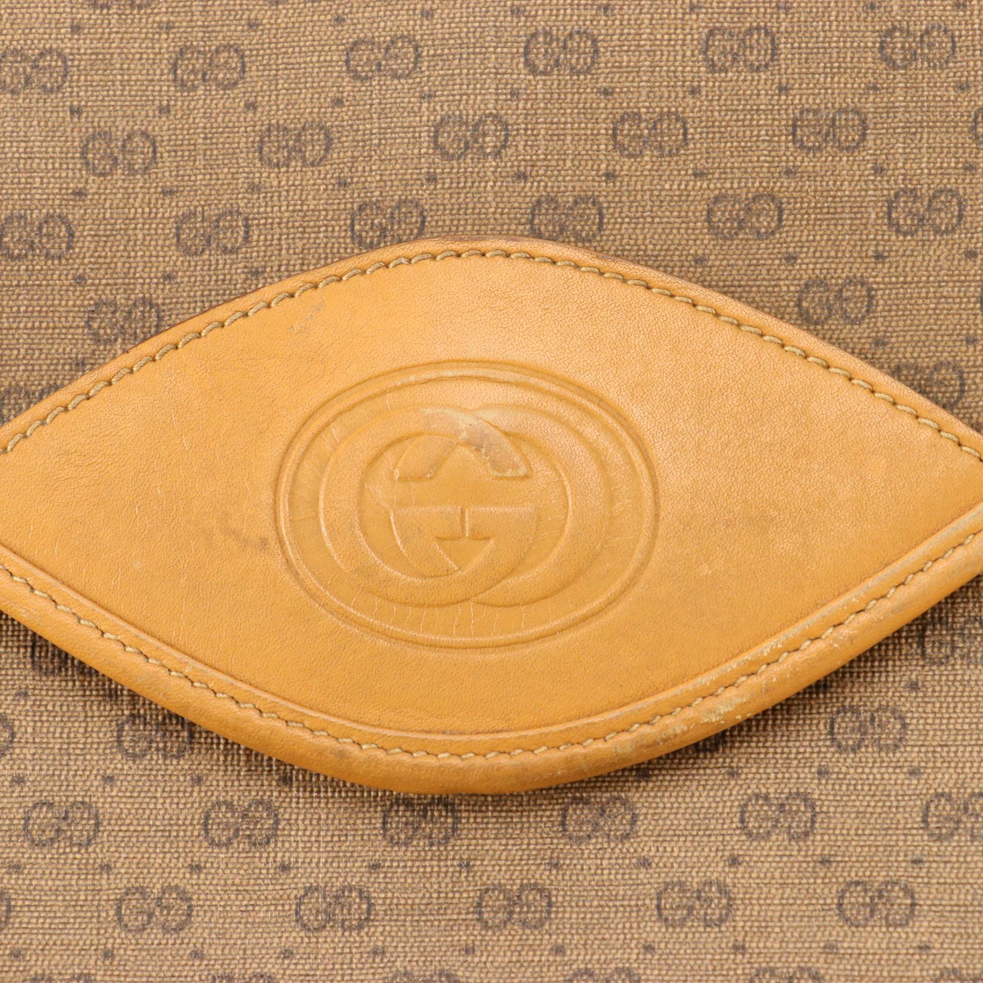 Gucci Zip-Around Wallet in Quilted Coated Canvas annd Leather