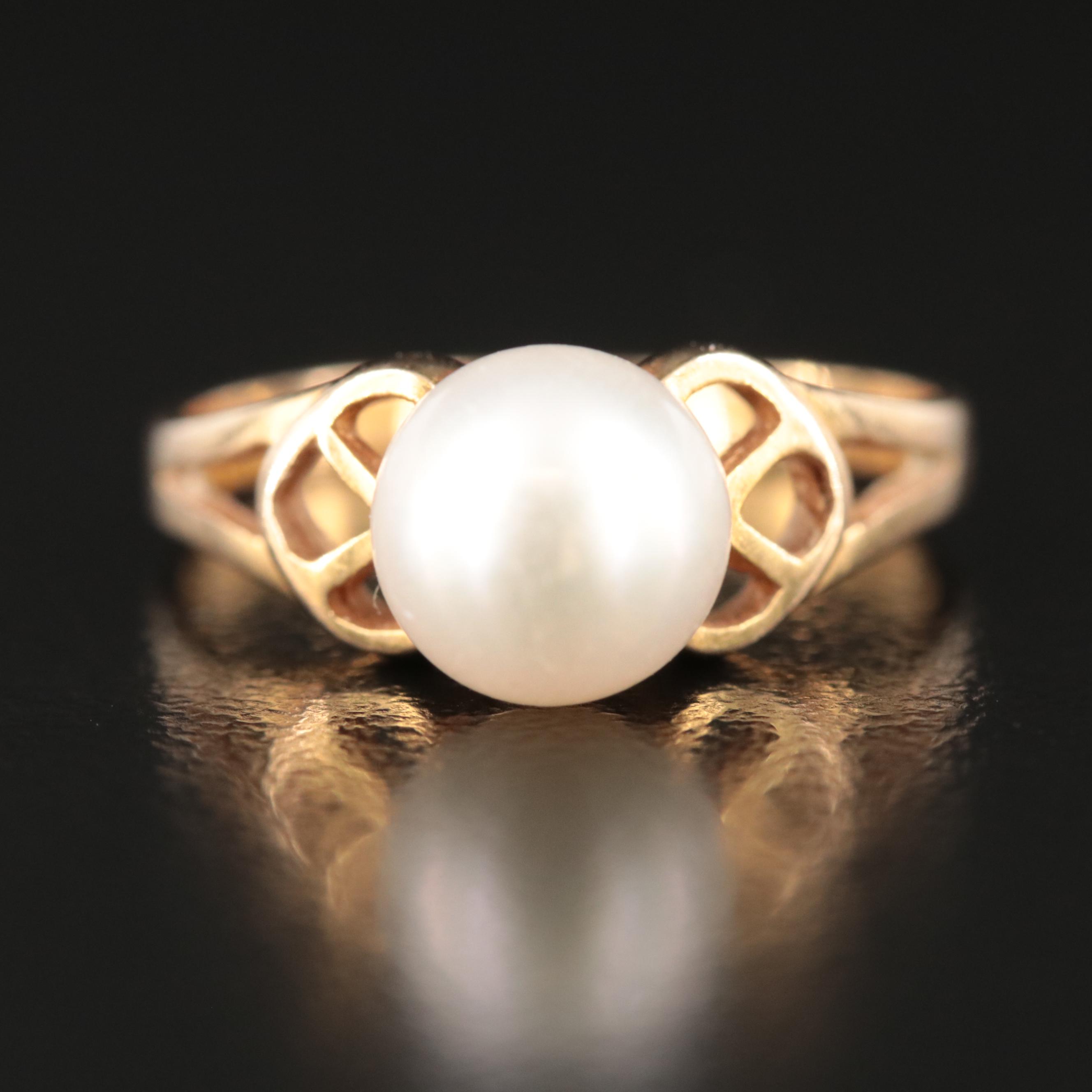 14K Pearl Ring