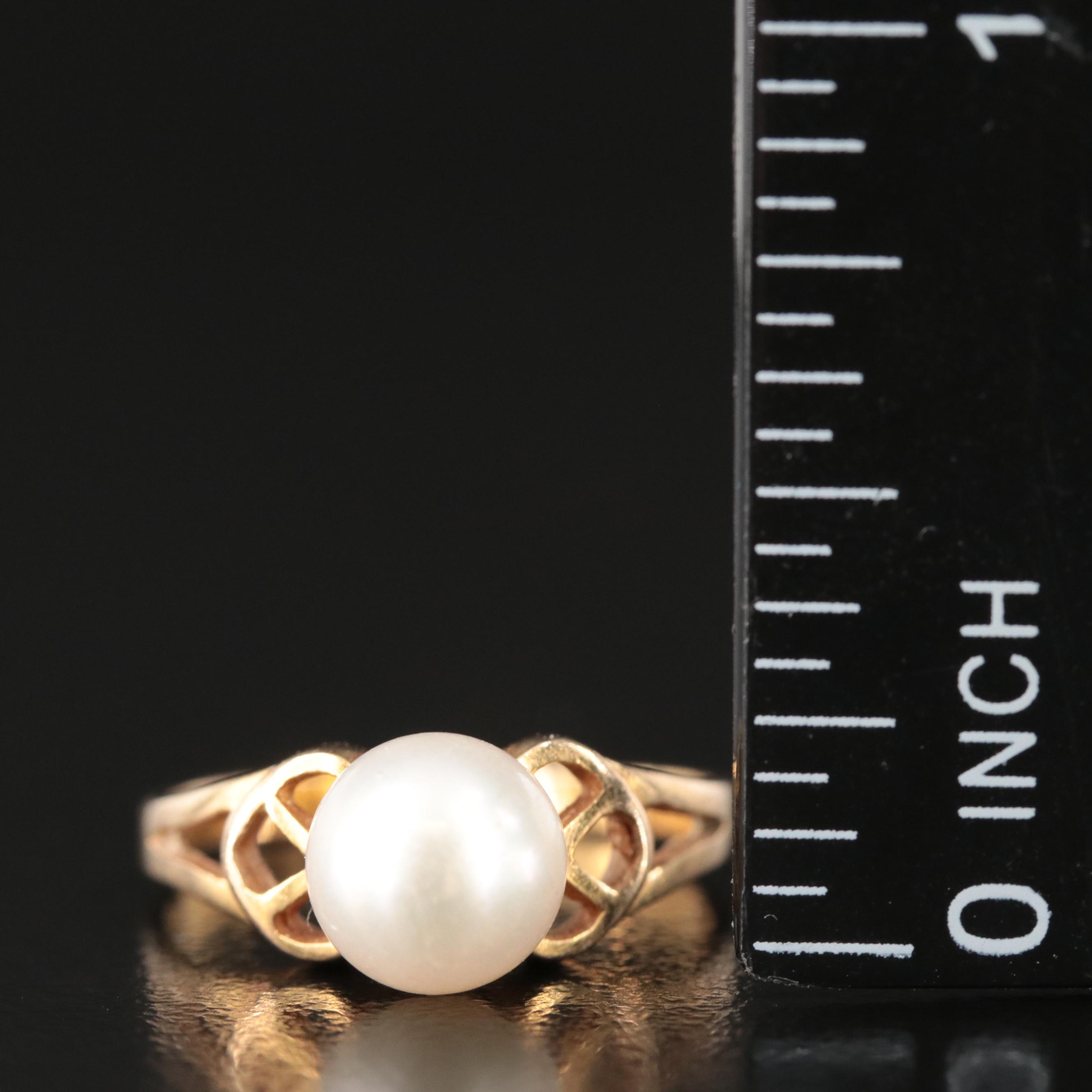 14K Pearl Ring