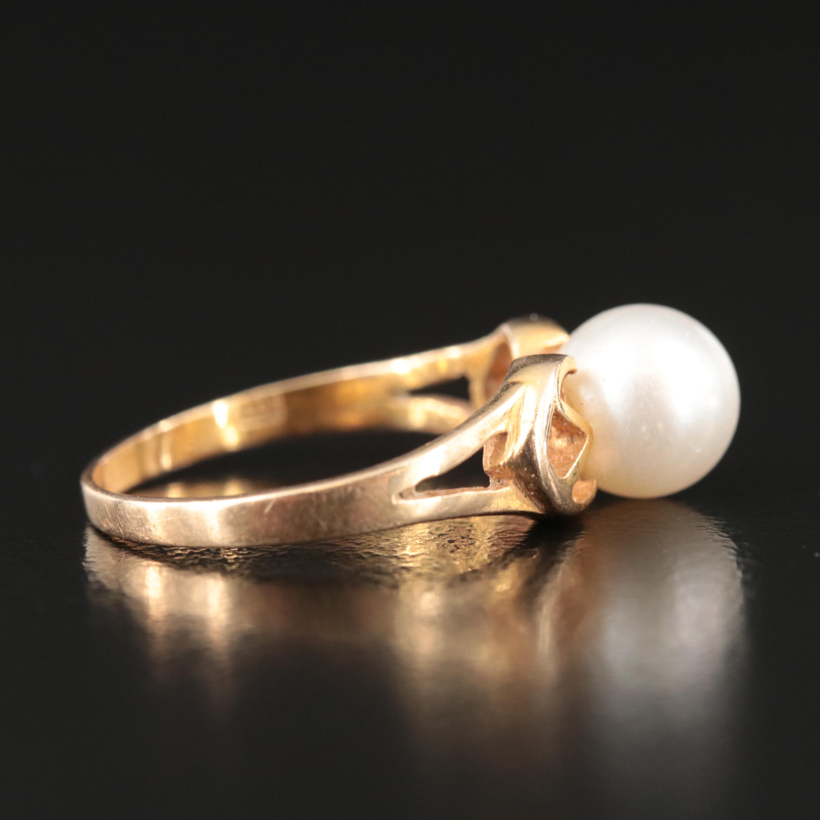 14K Pearl Ring