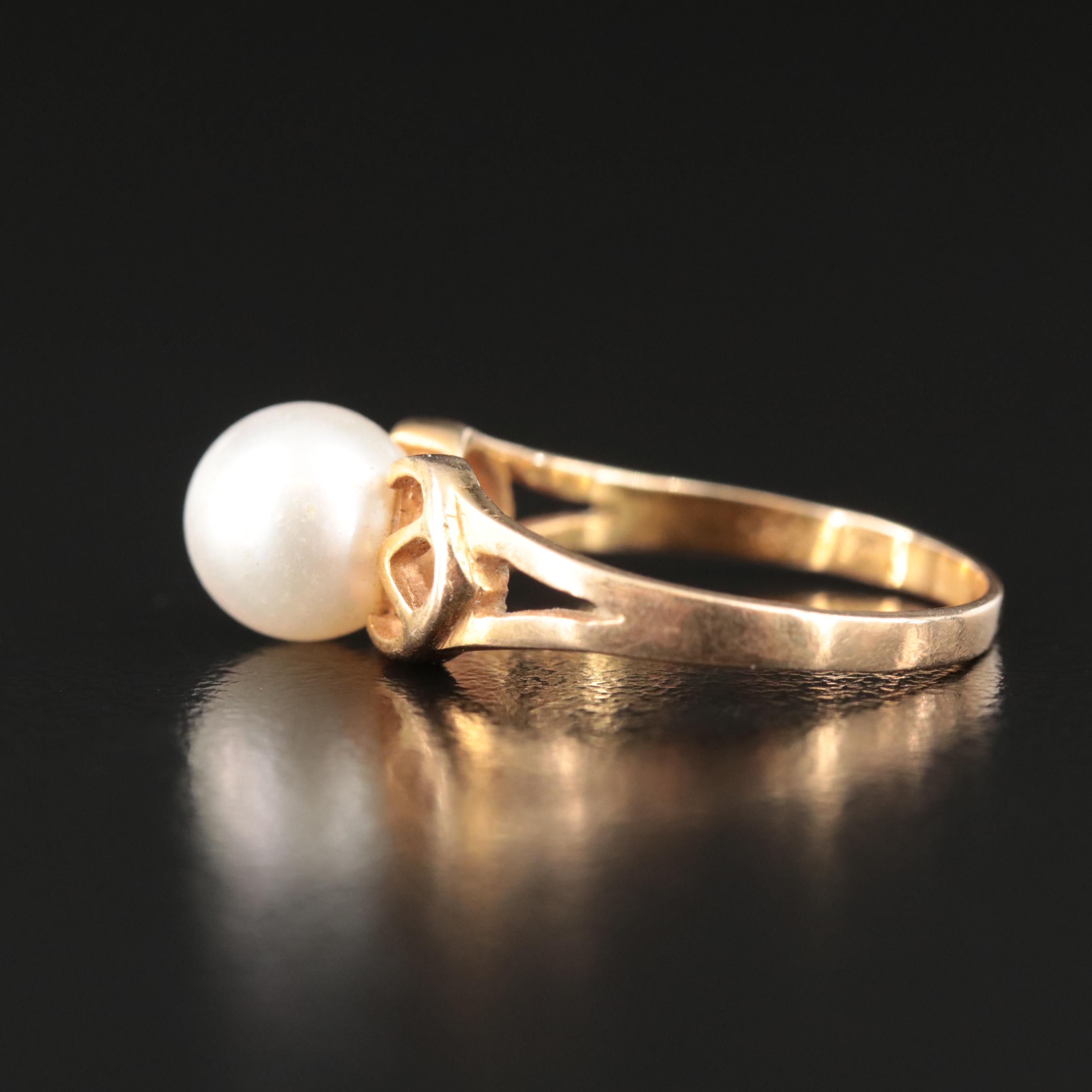 14K Pearl Ring