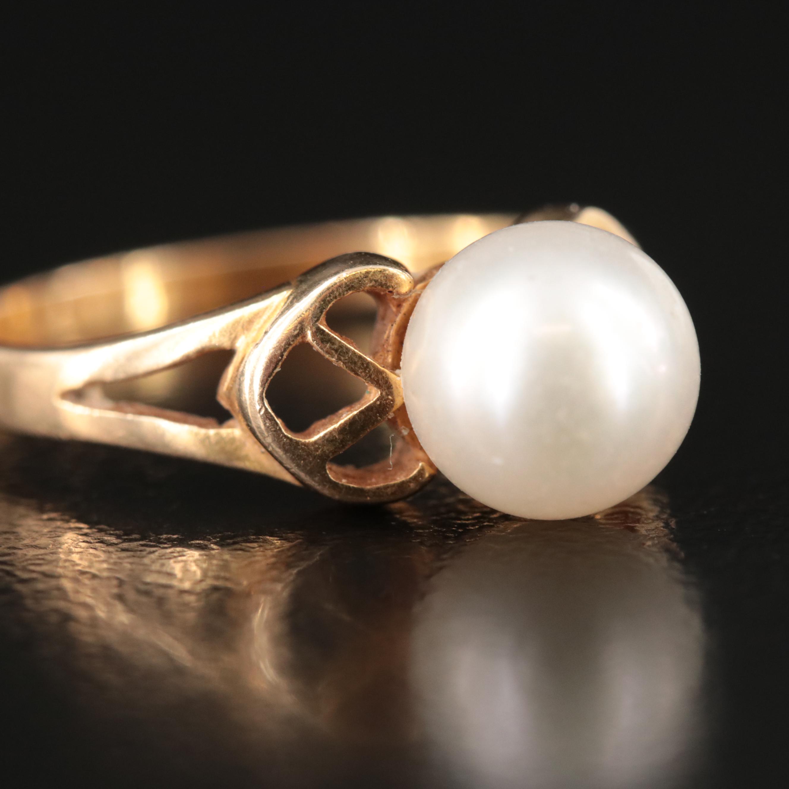 14K Pearl Ring