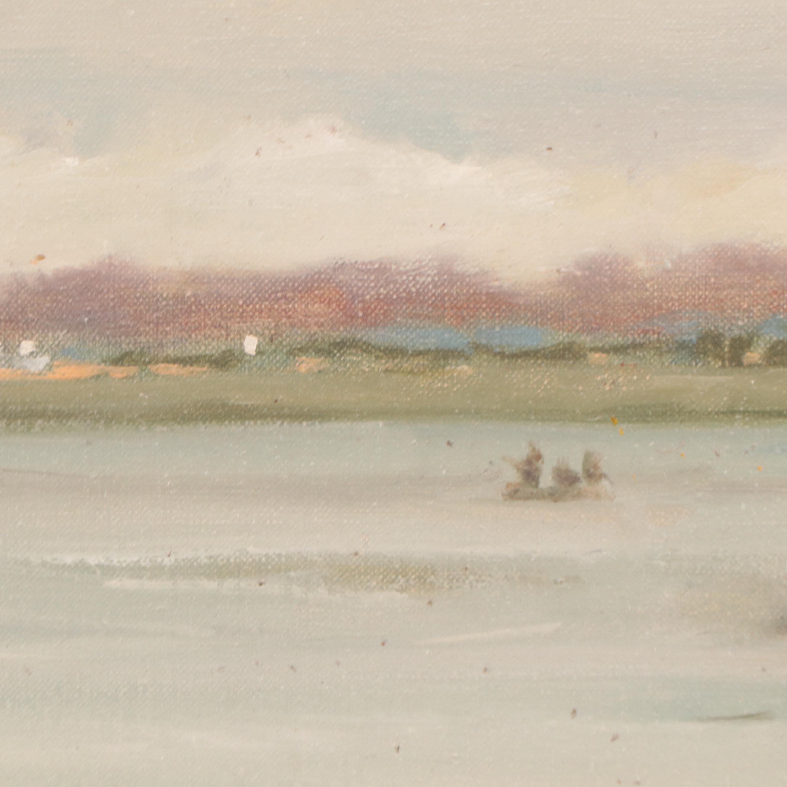 William J. Greenwood Oil Painting of New England Coastal Landscape