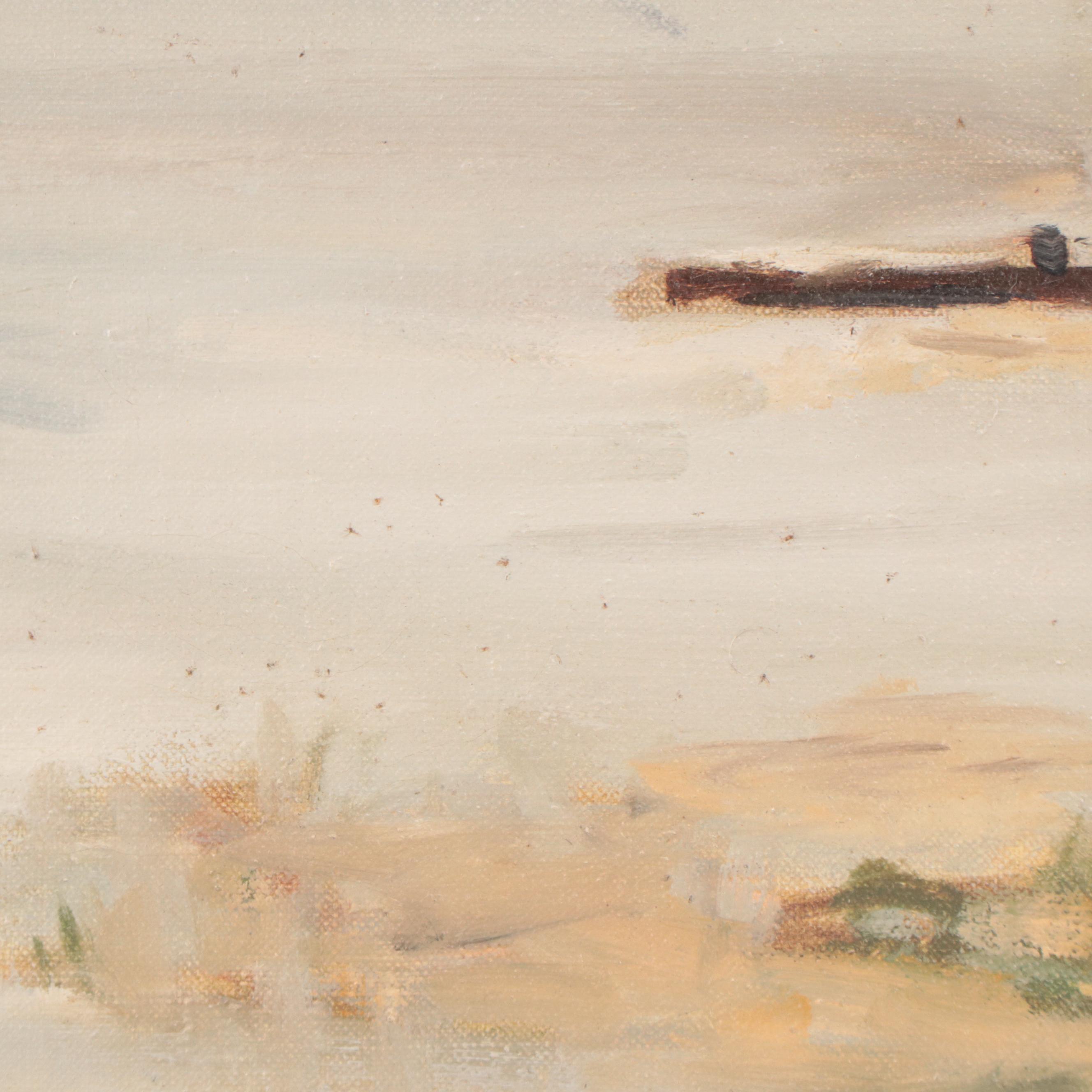 William J. Greenwood Oil Painting of New England Coastal Landscape