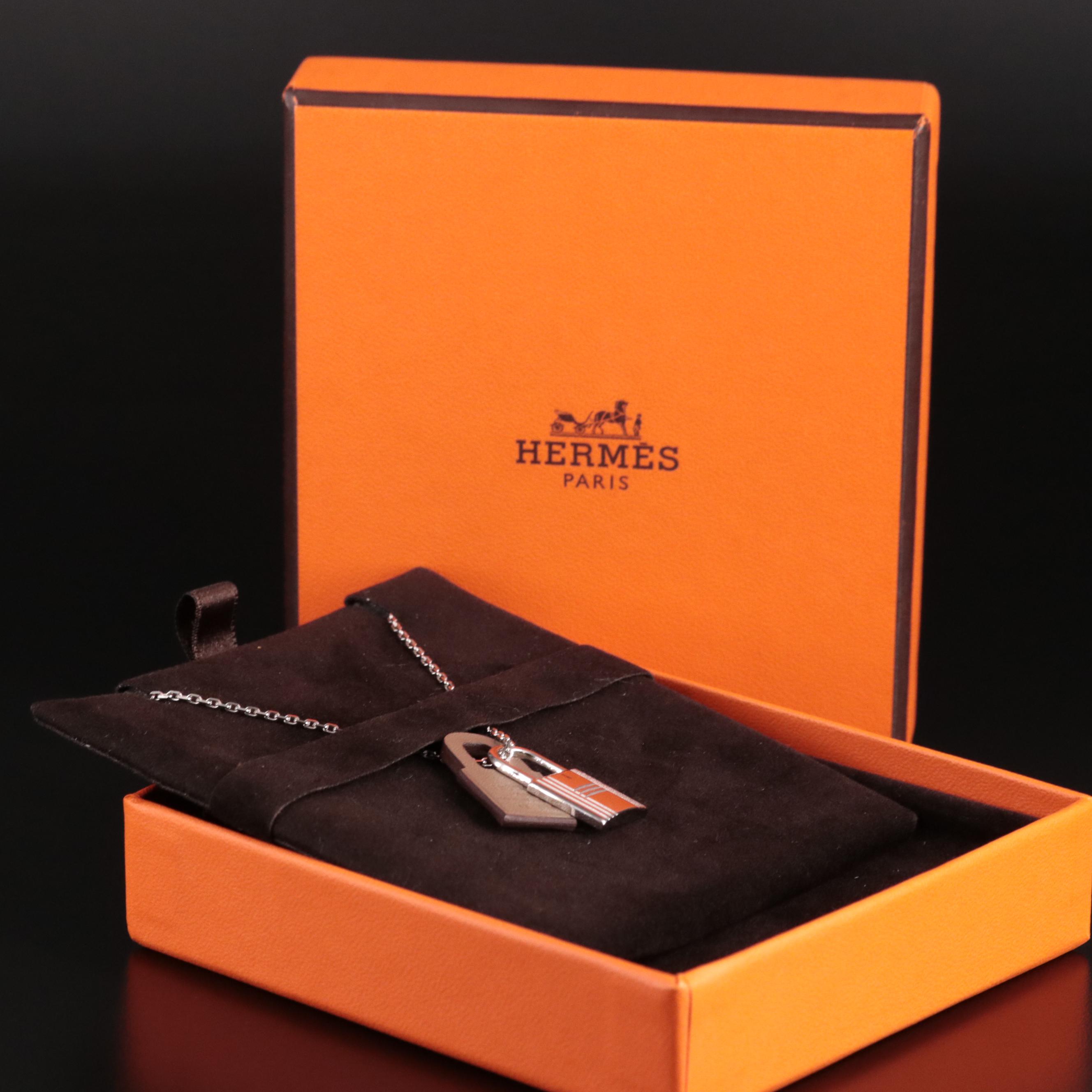 Hermès Lock Pendant Necklace